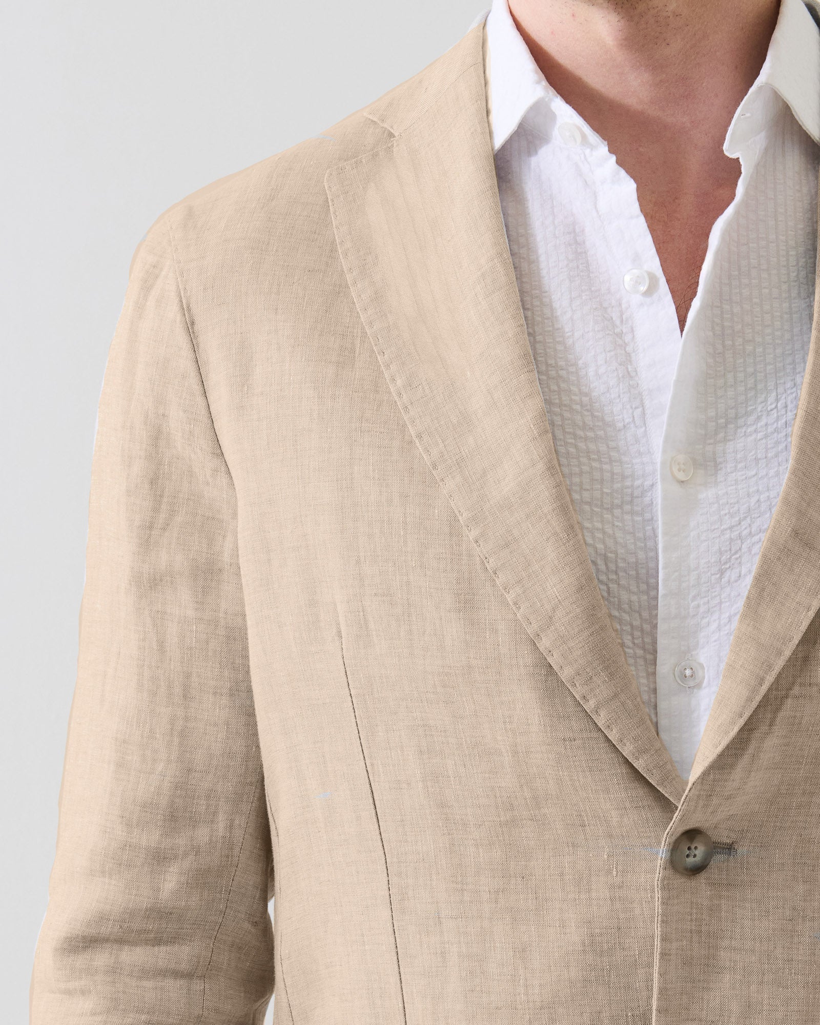 Linen Chambray Blazer
