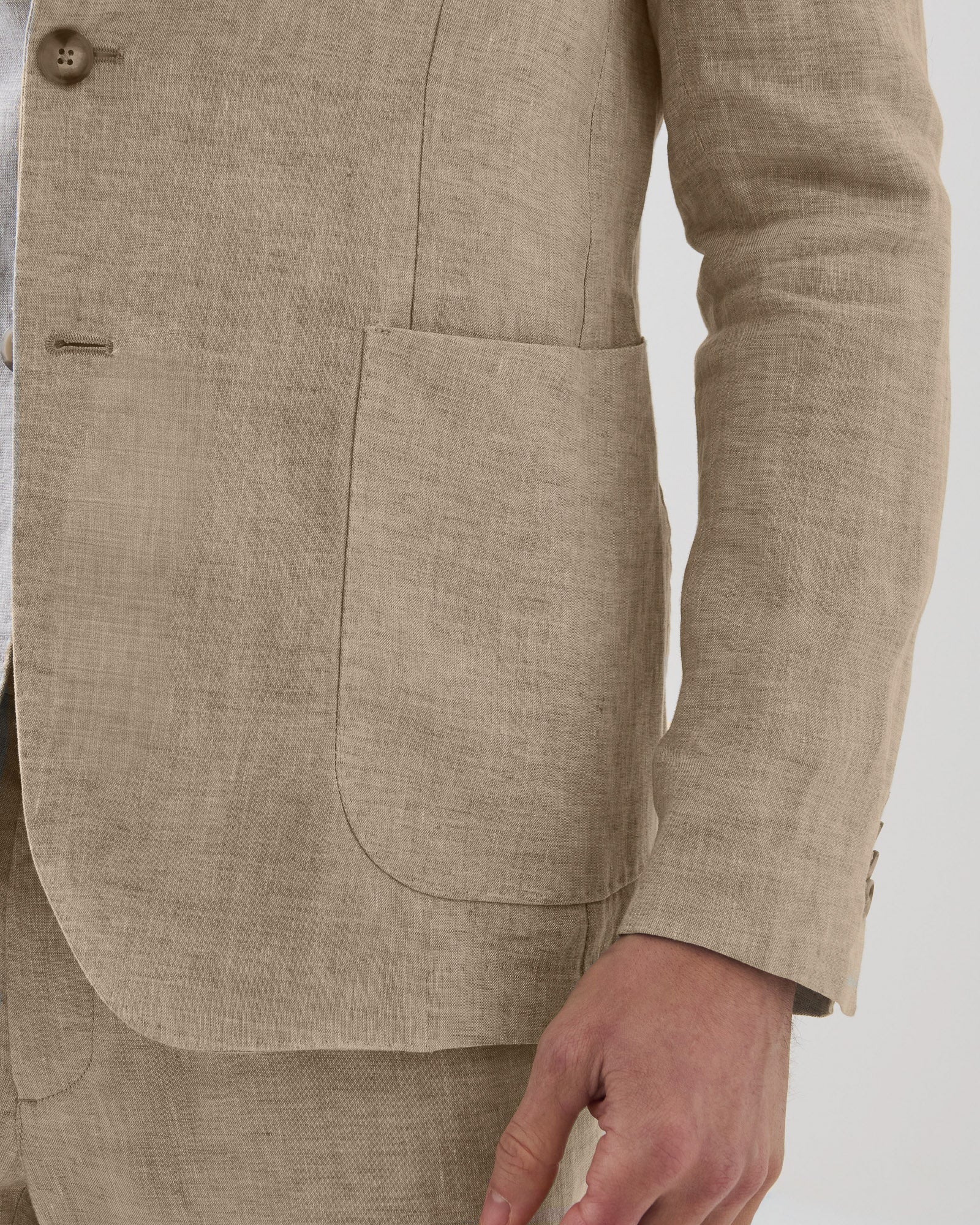 Linen Chambray Blazer