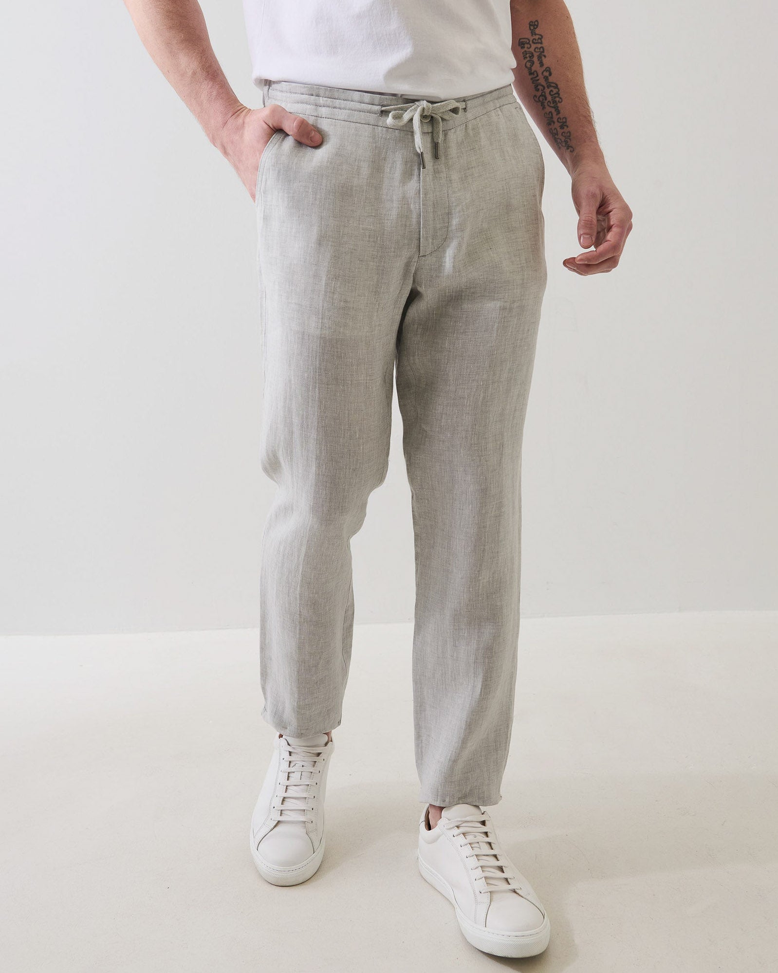 Linen Drawstring Pant