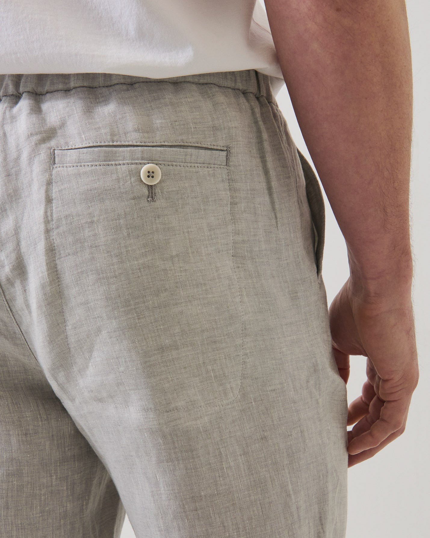 Linen Drawstring Pant
