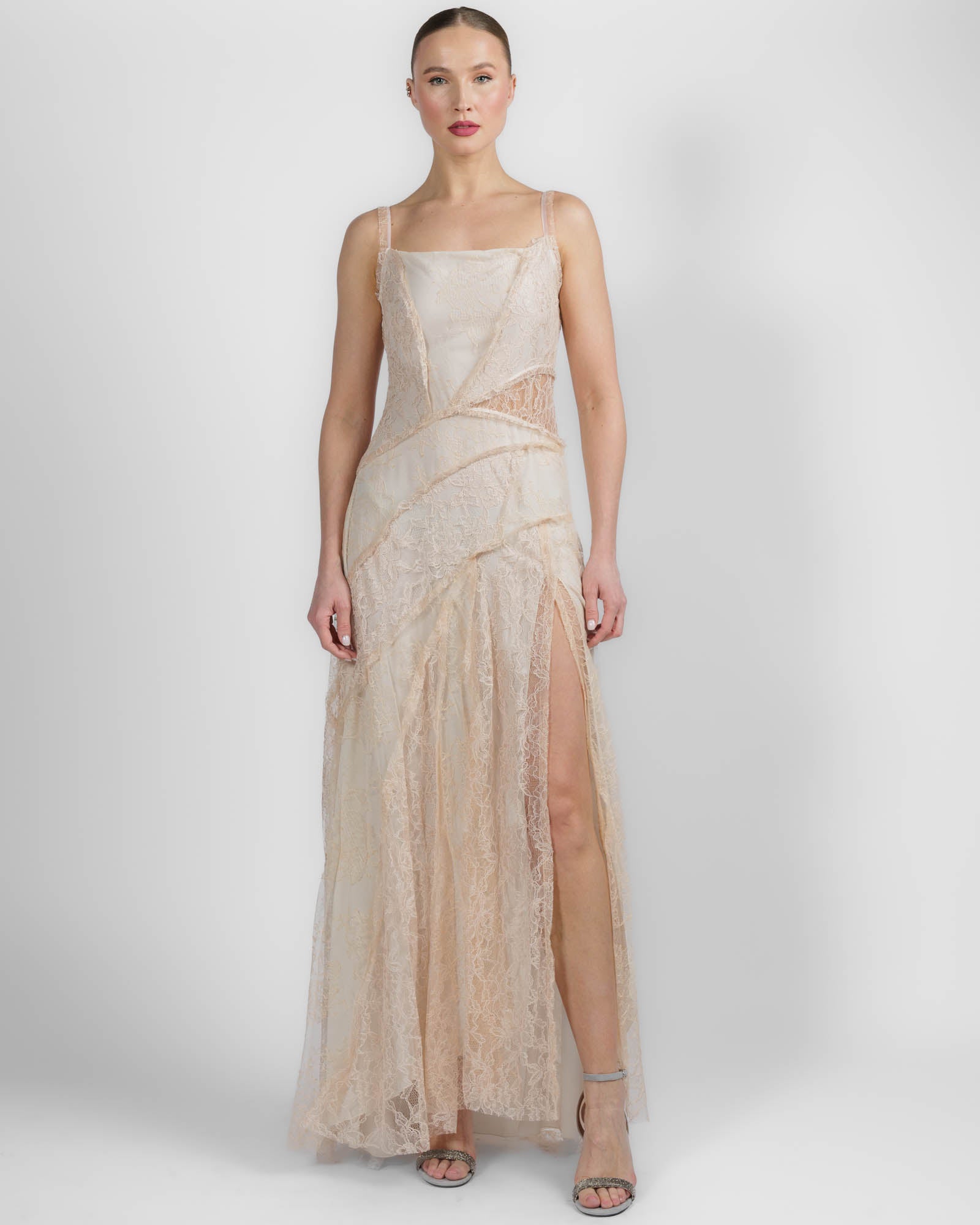 Patch Lace Dress