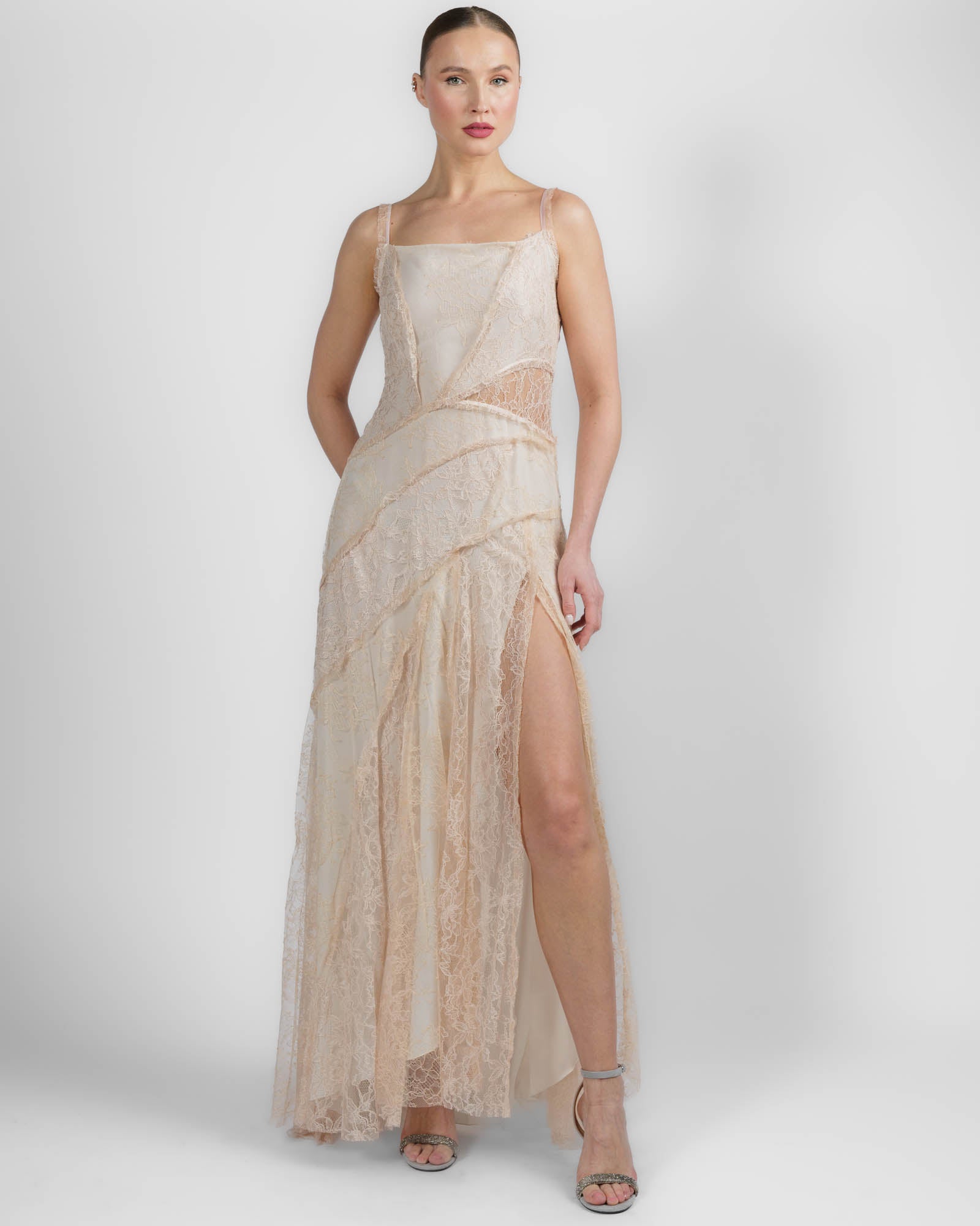 Patch Lace Dress