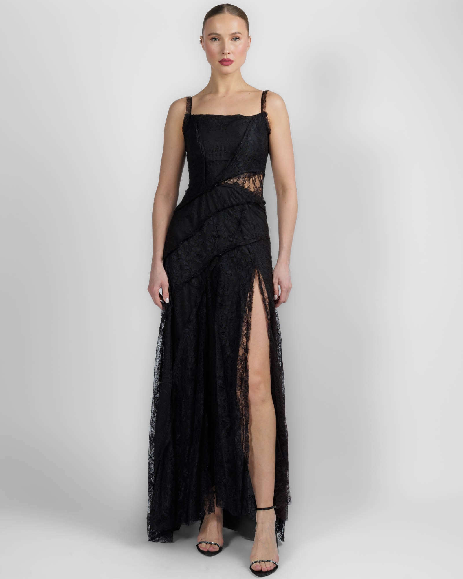Patch Lace Dress