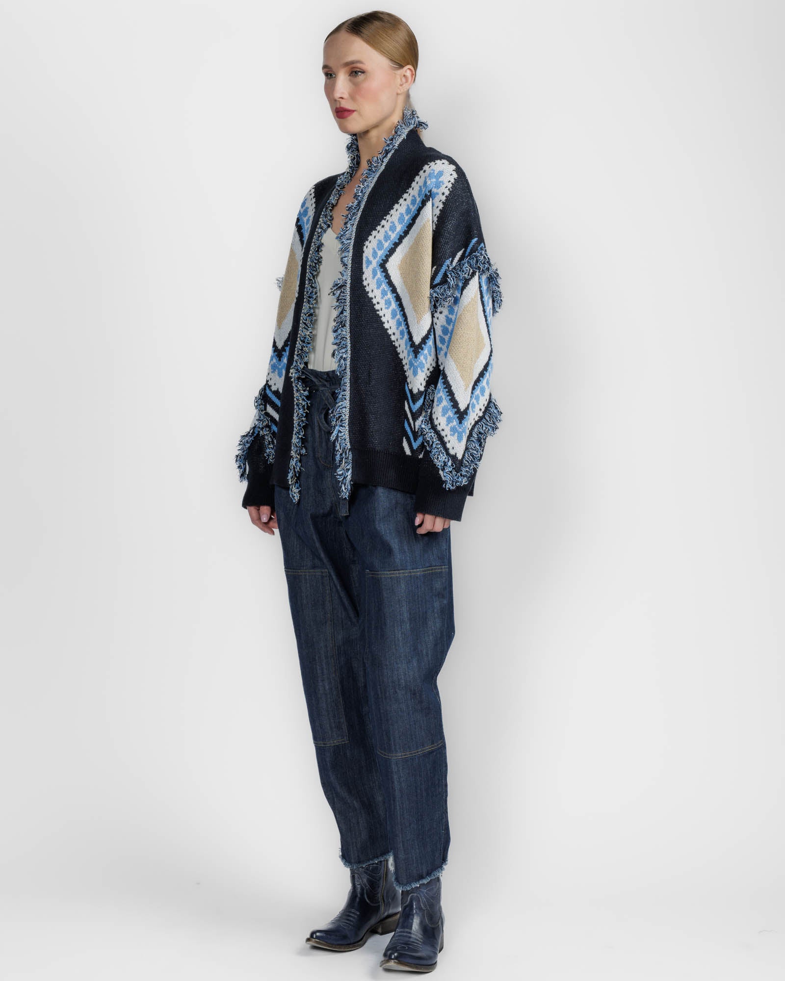 Geometric Cardigan