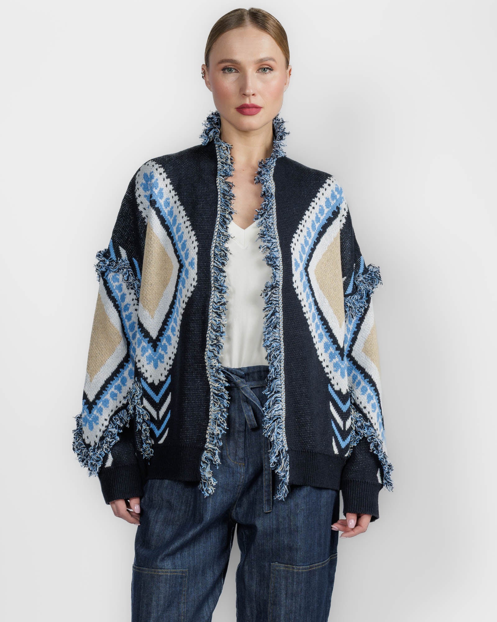 Geometric Cardigan