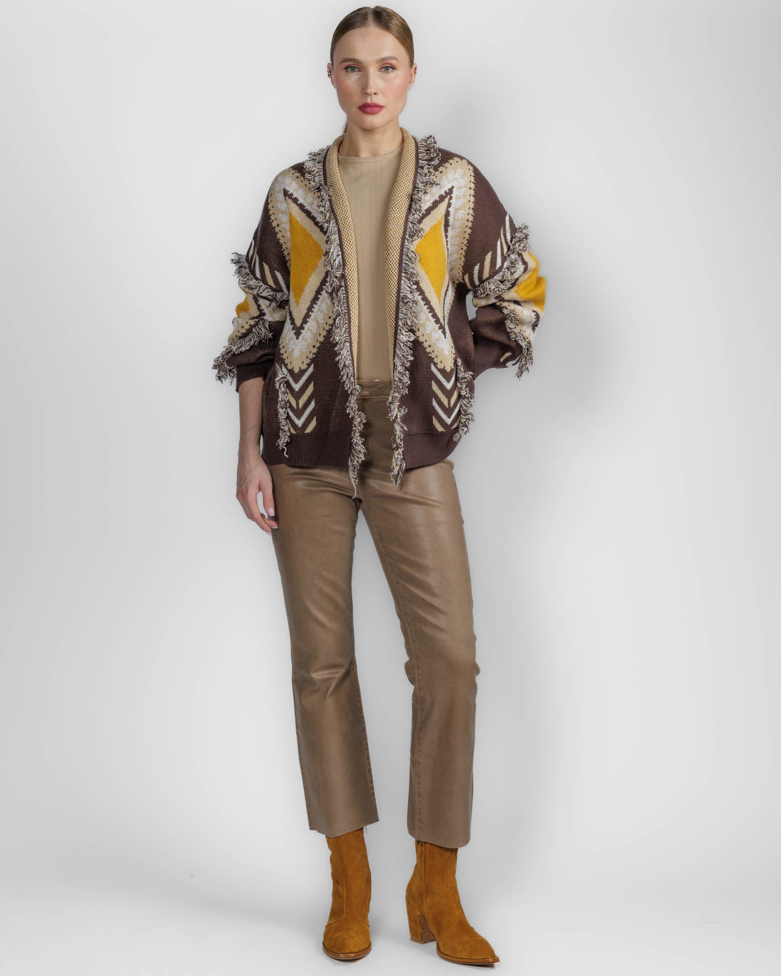 Geometric Cardigan
