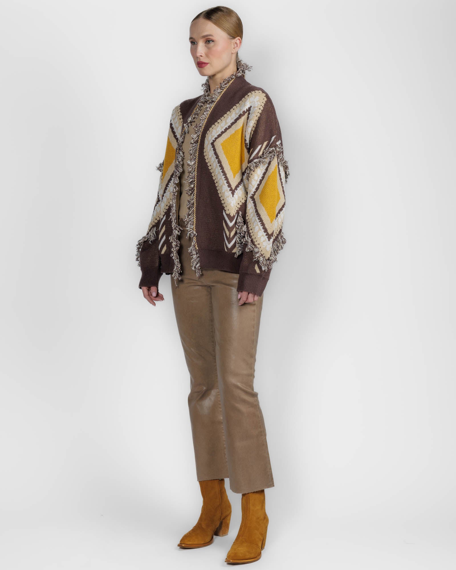 Geometric Cardigan