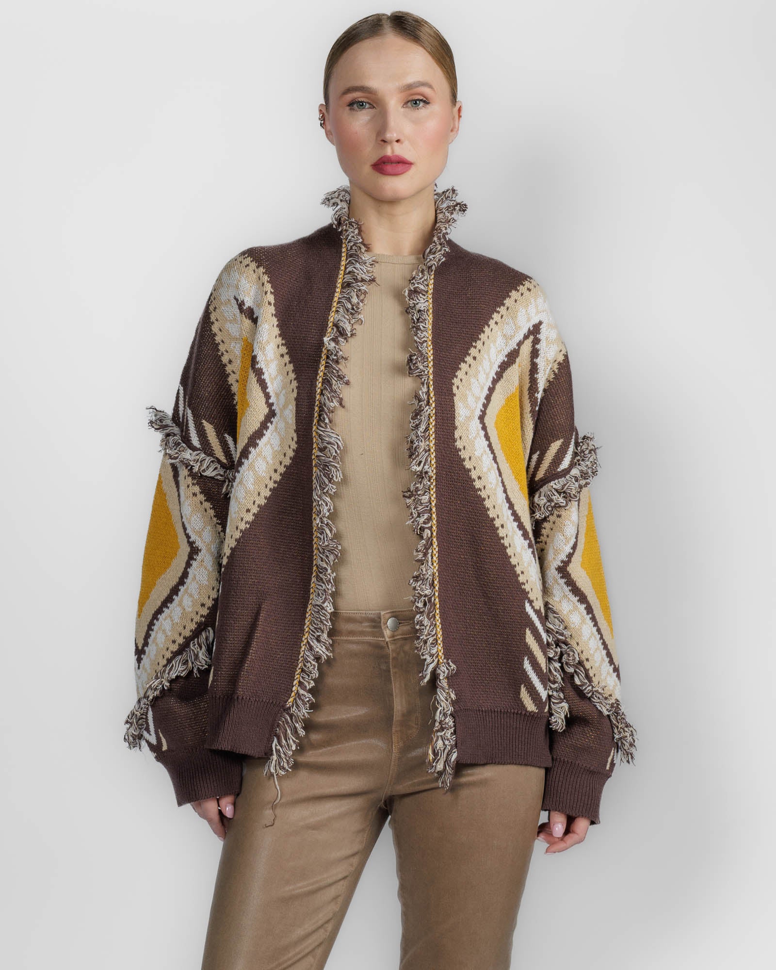 Geometric Cardigan