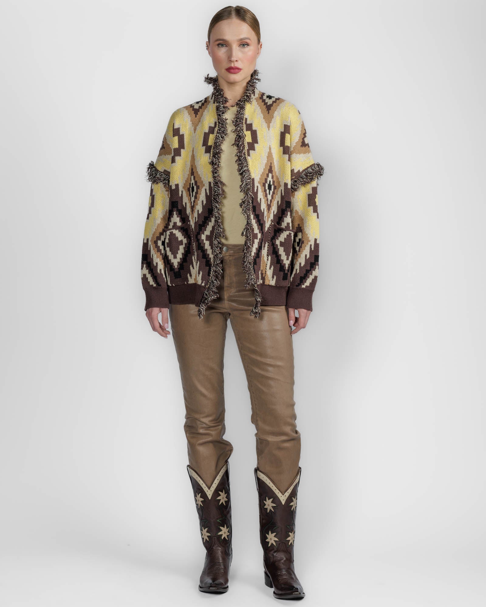 Geometric Cardigan