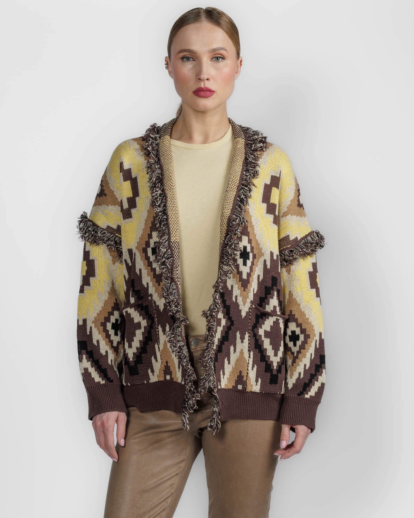 Geometric Cardigan