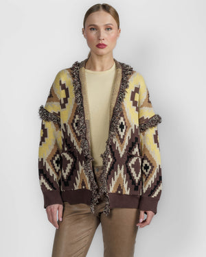 Geometric Cardigan