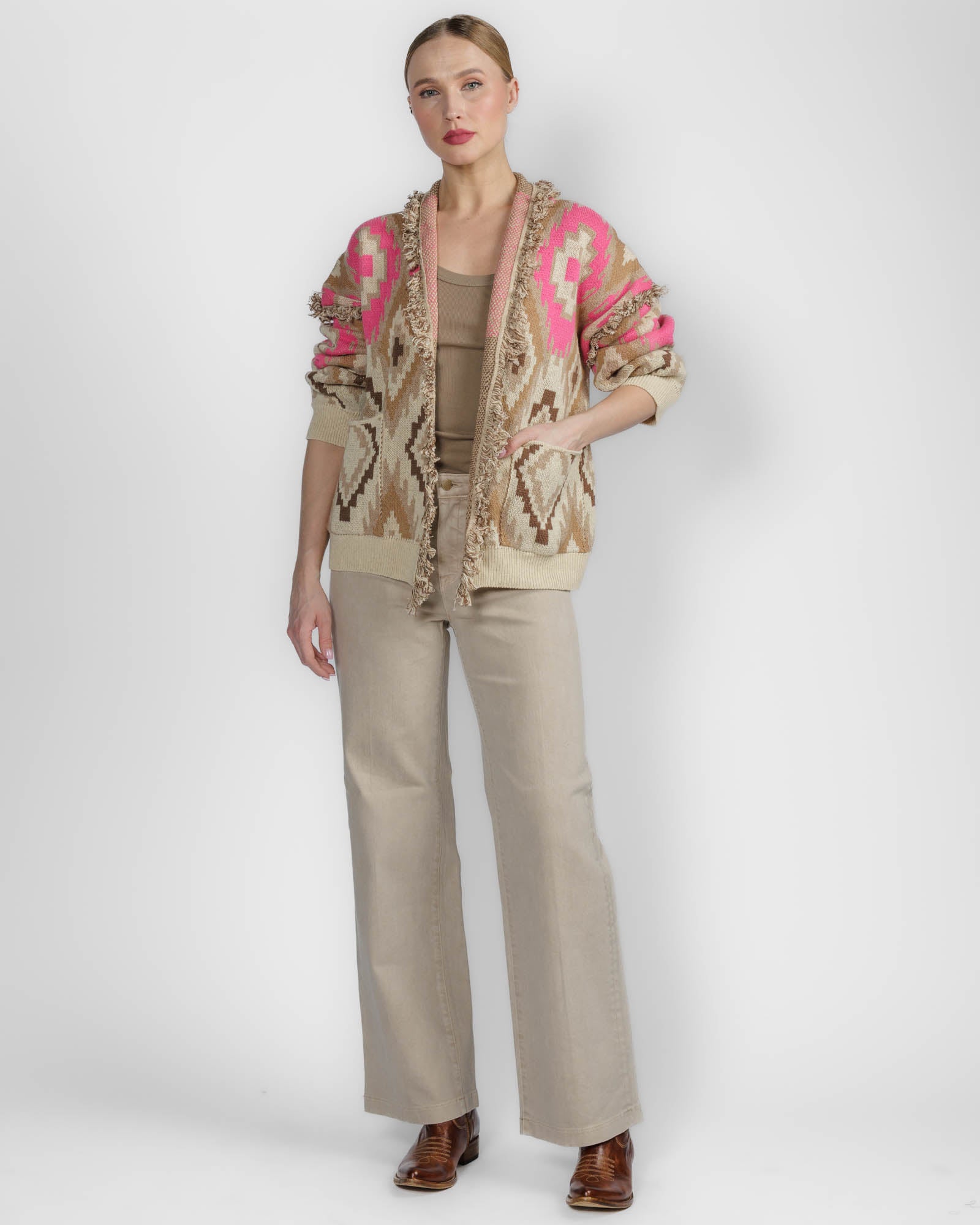 Geometric Cardigan