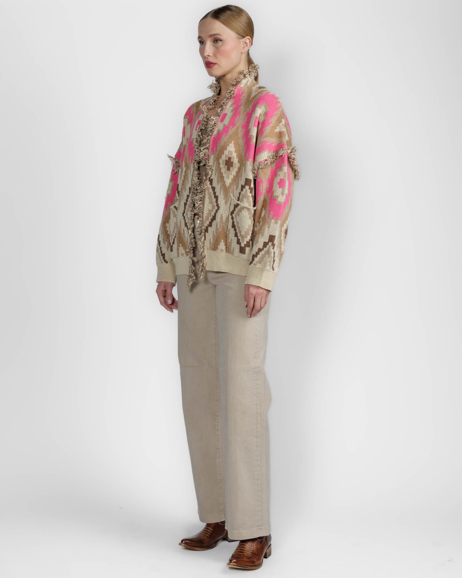 Geometric Cardigan