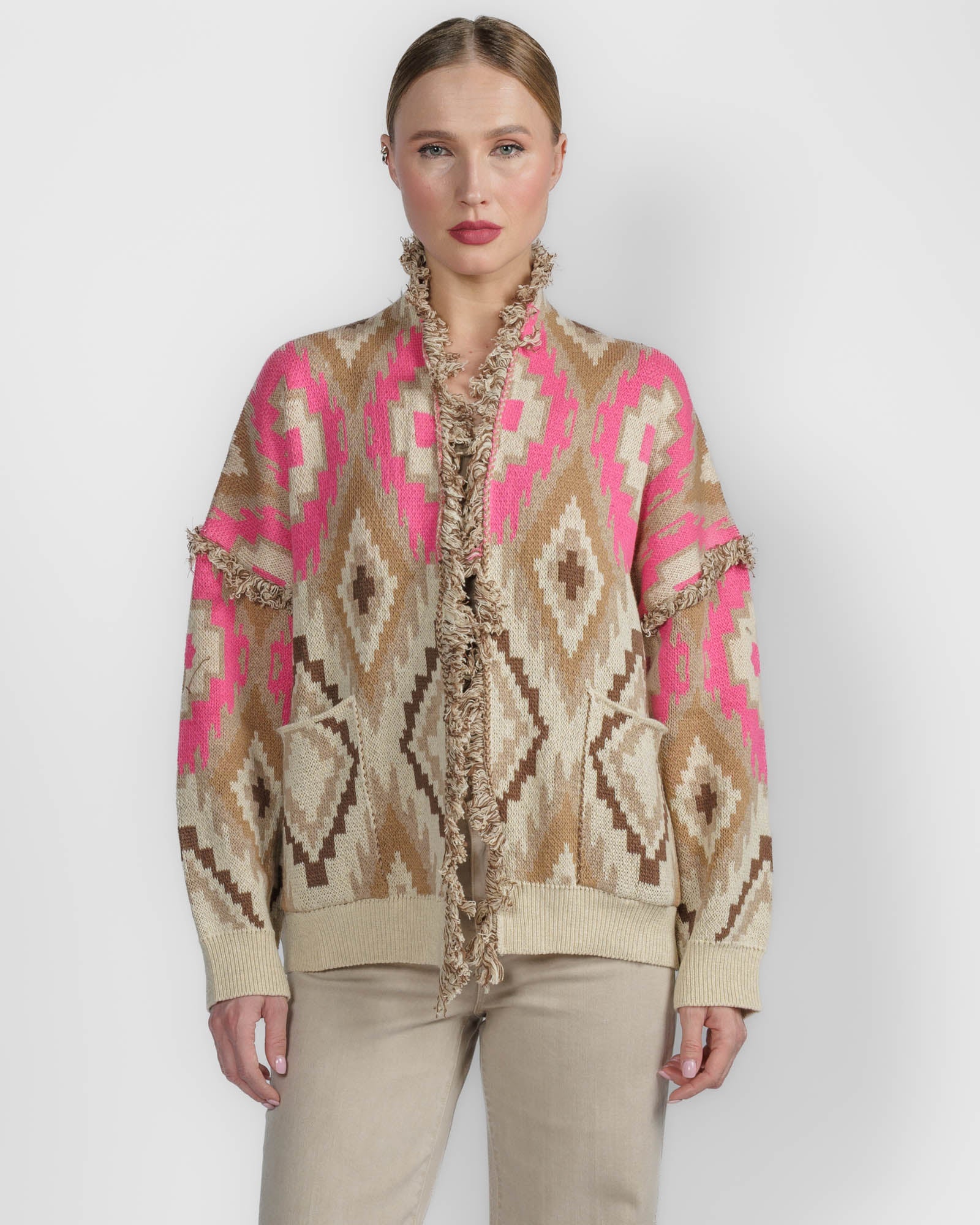 Geometric Cardigan