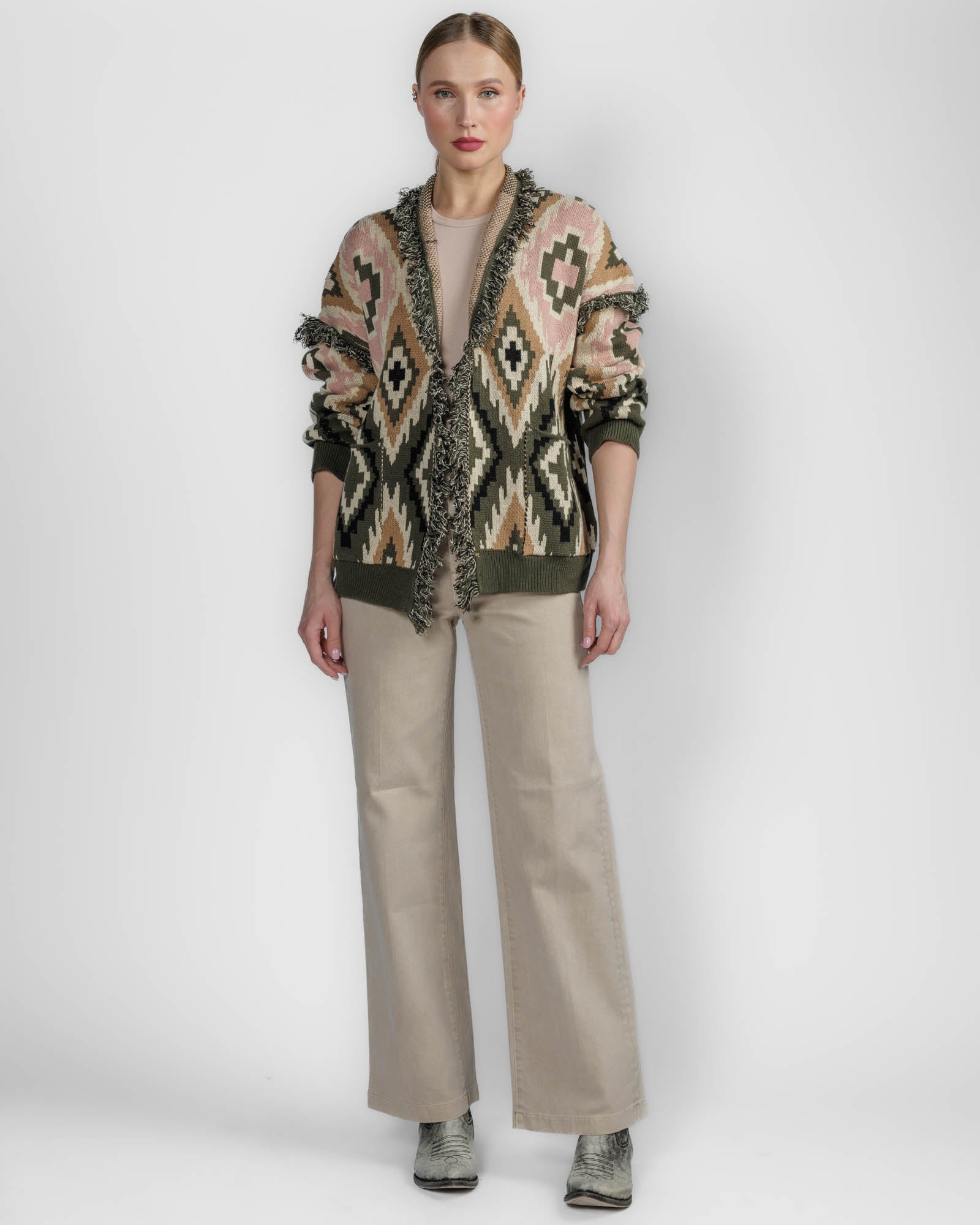 Geometric Cardigan