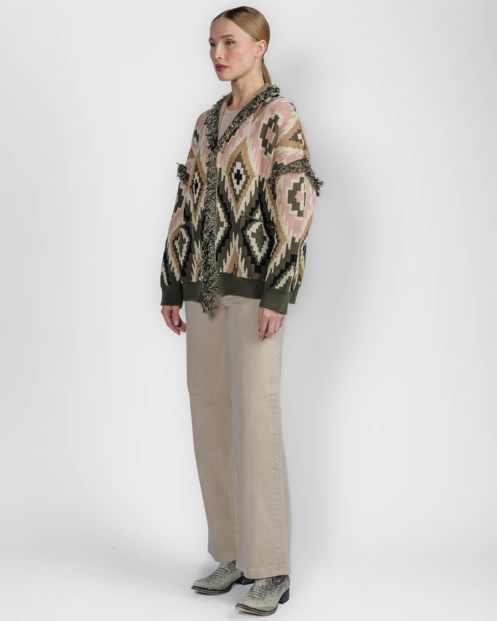Geometric Cardigan
