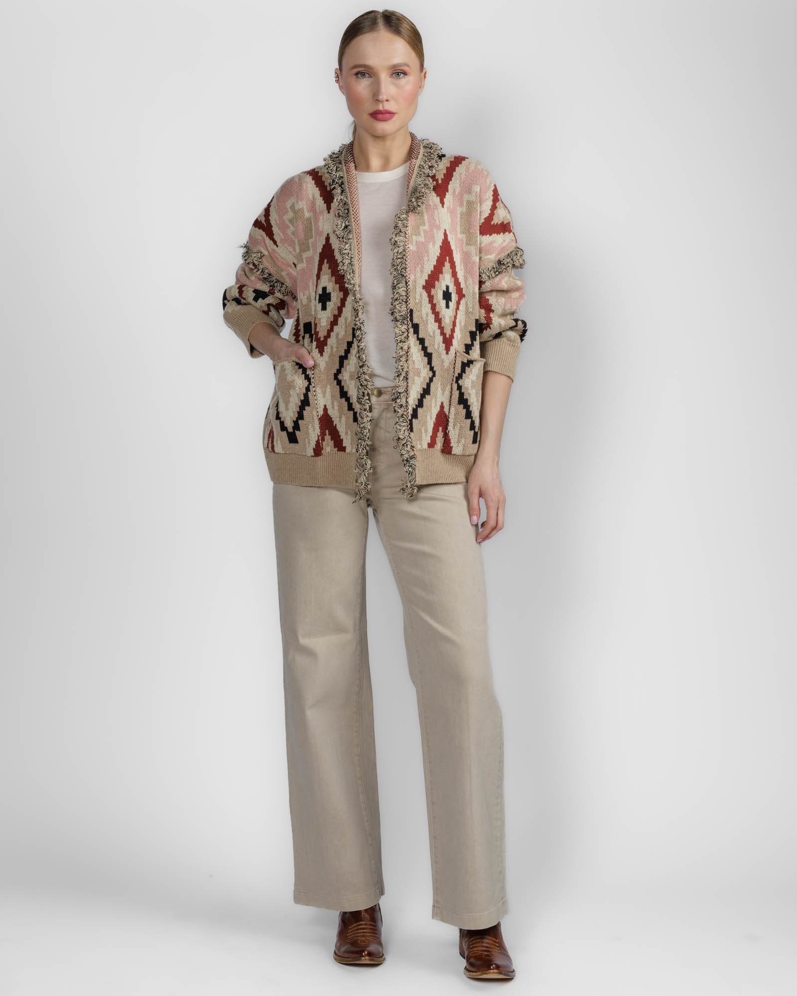 Geometric Cardigan