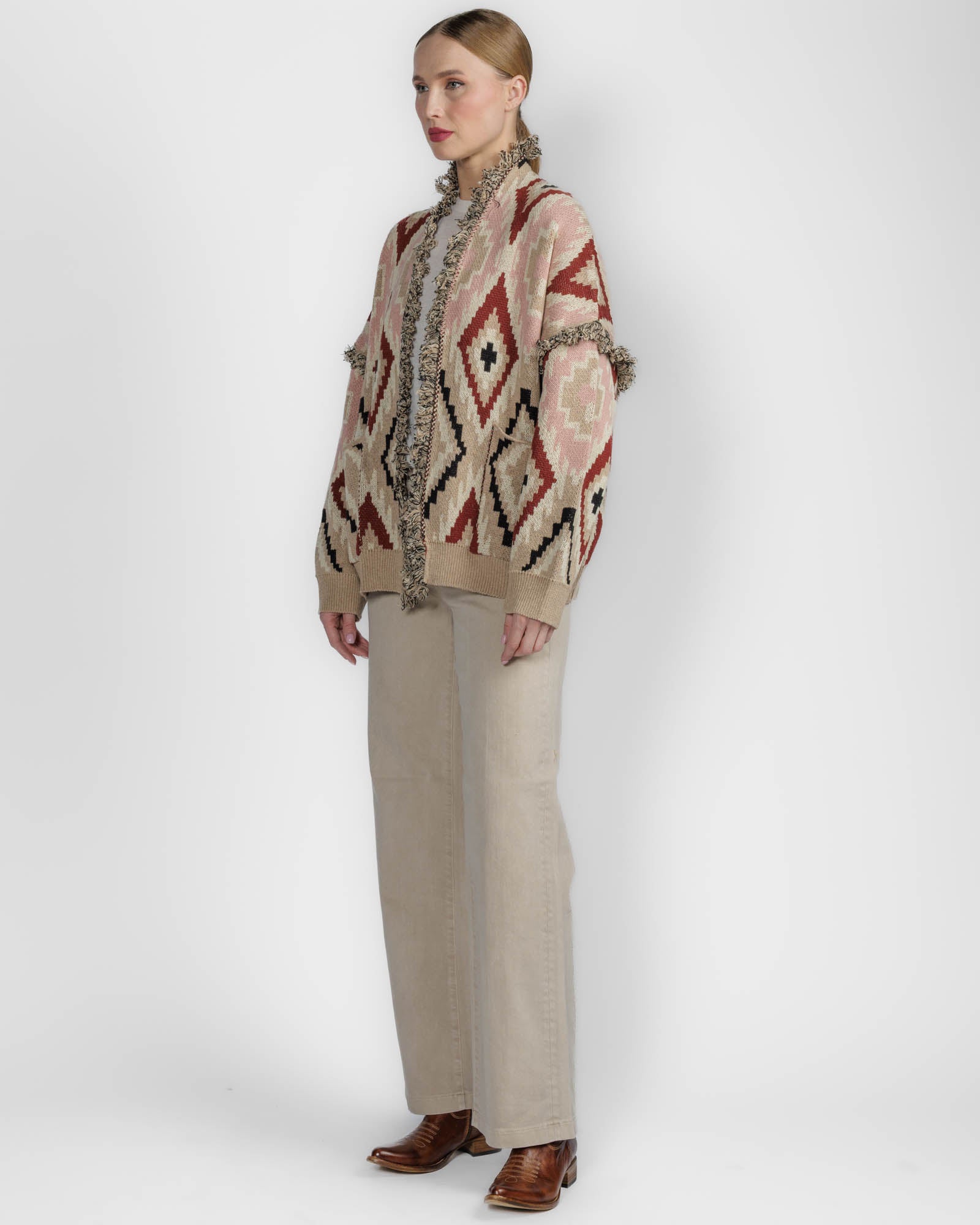 Geometric Cardigan