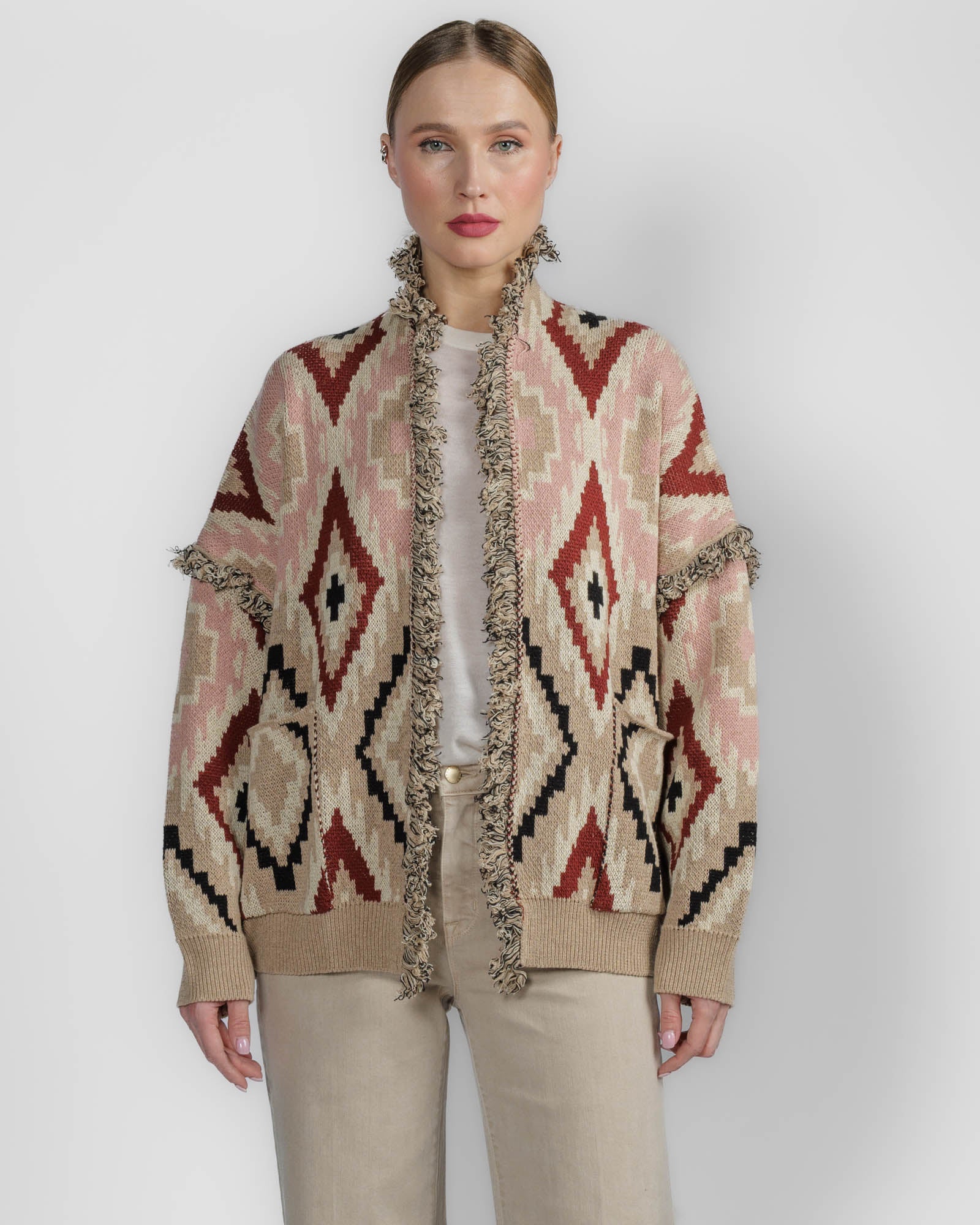 Geometric Cardigan