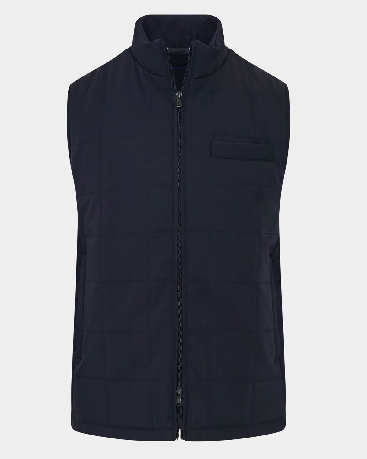 Grid Quilt Zip Vest