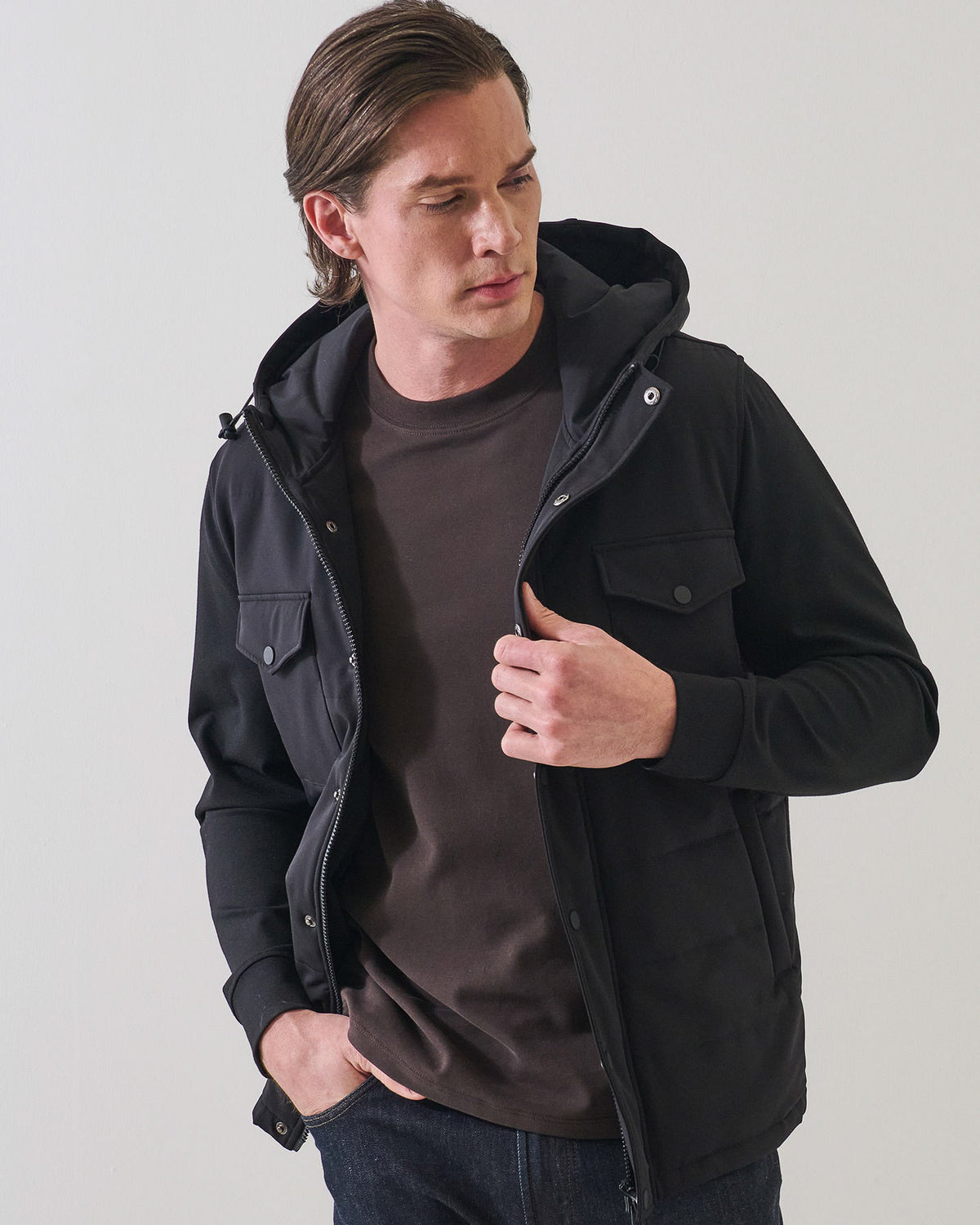 Nucleo Quilted Hoodie