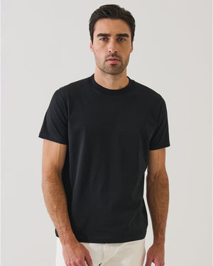 Organic Pima High Neck Crew Tee