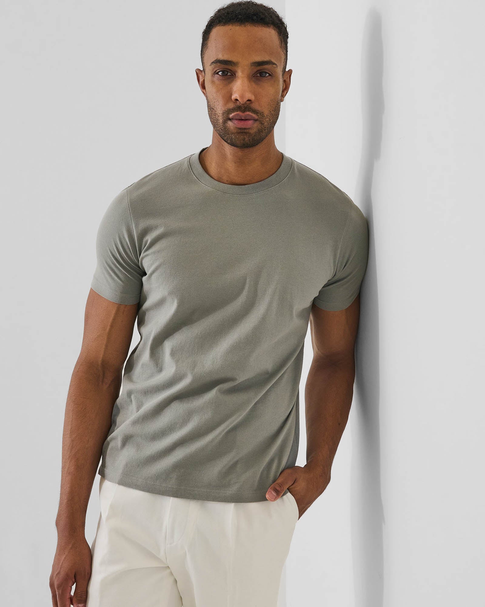 Organic Pima Cotton Crewneck T-Shirt