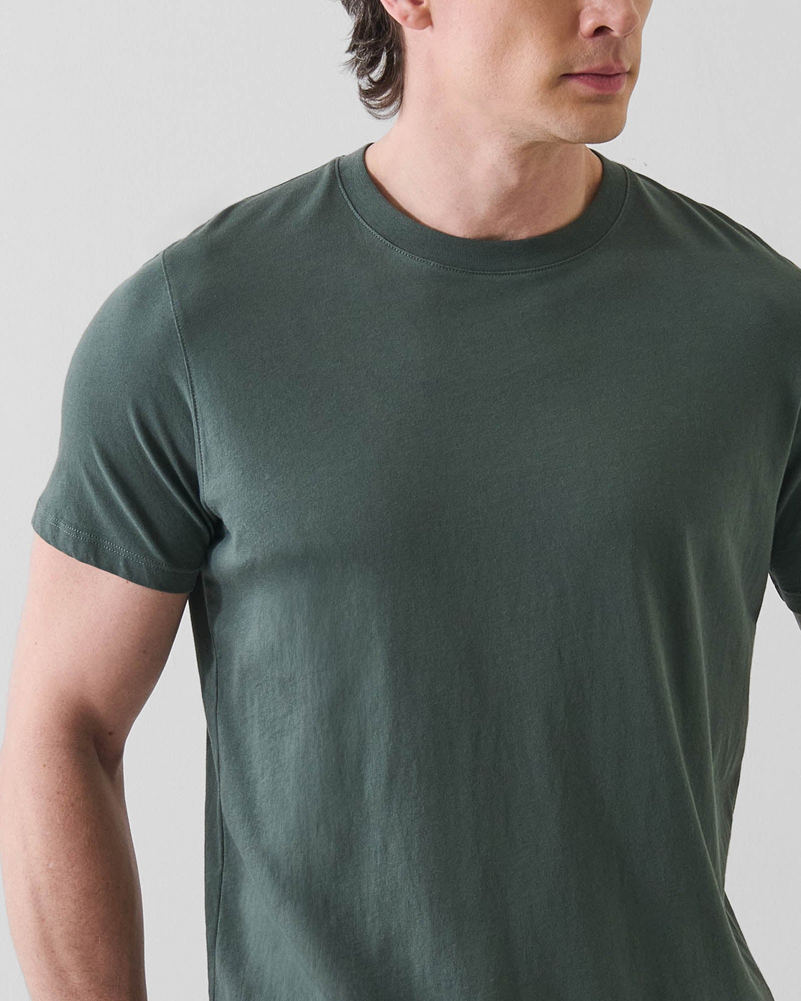 Organic Pima Cotton High Neck T-Shirt