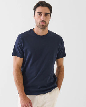 Organic Pima High Neck Crew Tee