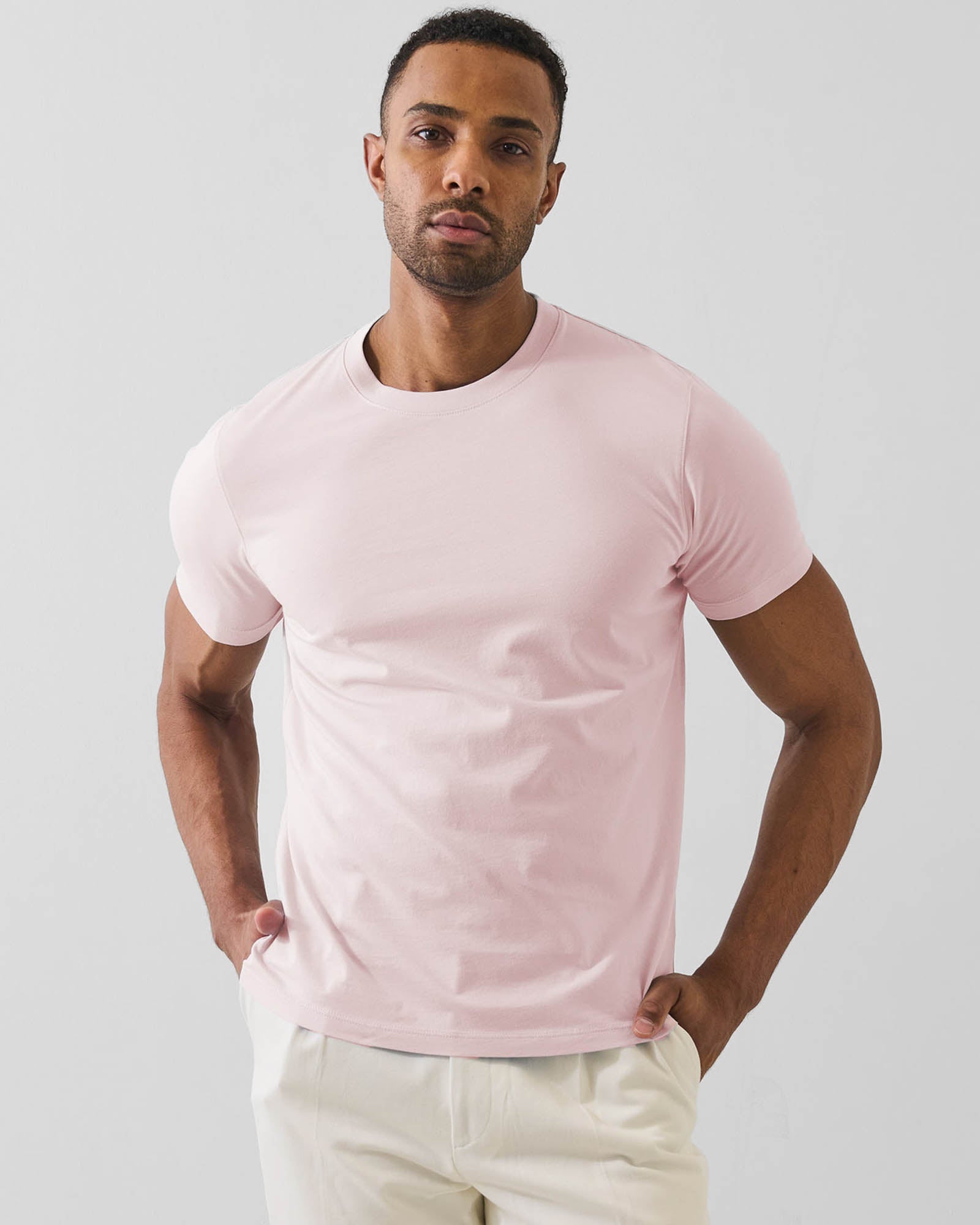 Organic Pima Cotton High Neck T-Shirt