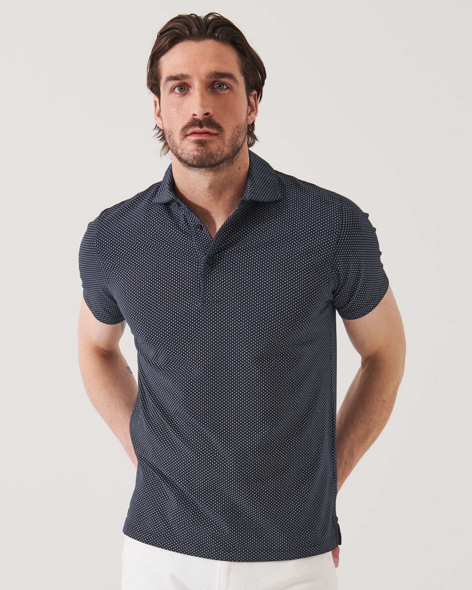 Pima Stretch Printed Polo