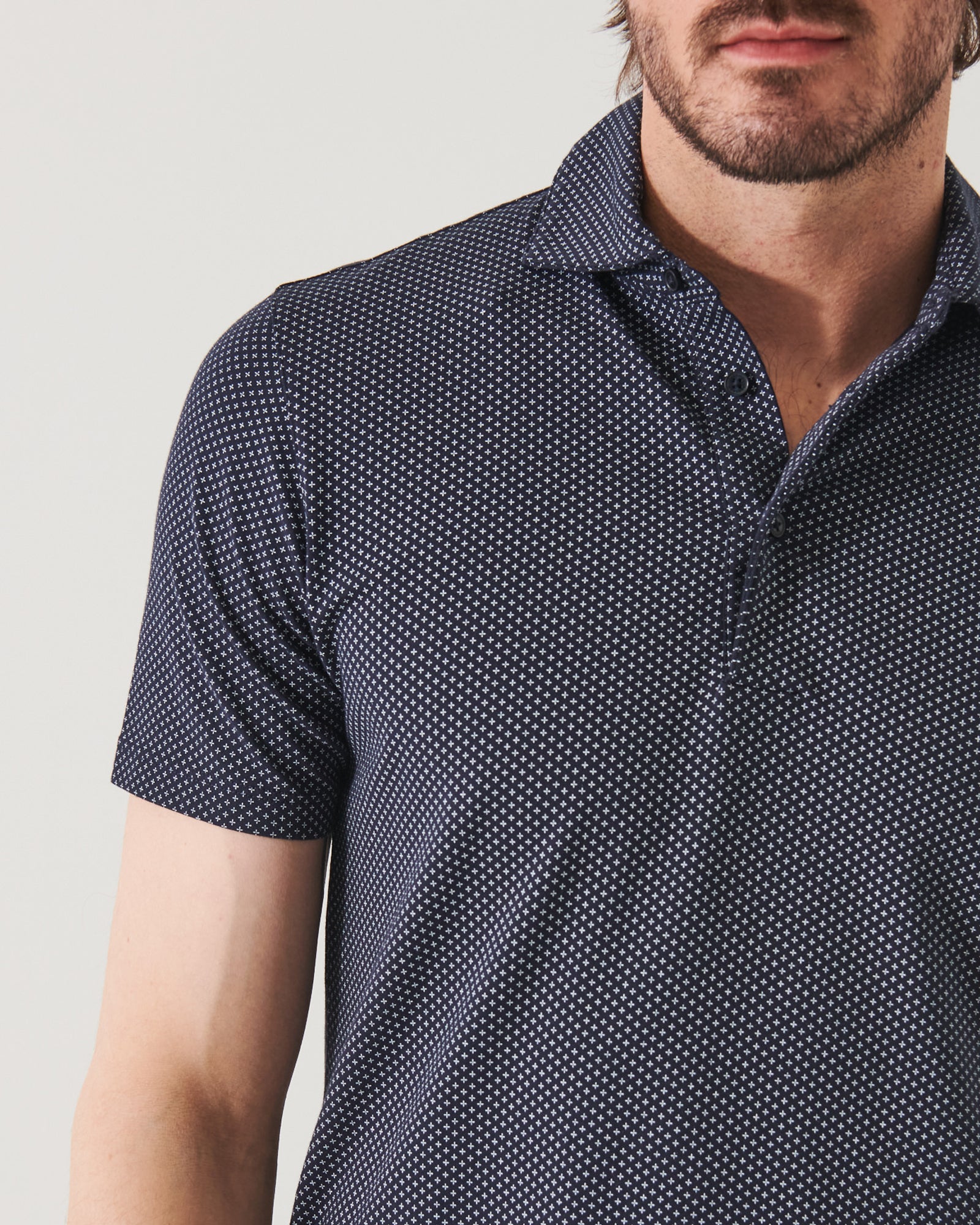 Pima Stretch Printed Polo