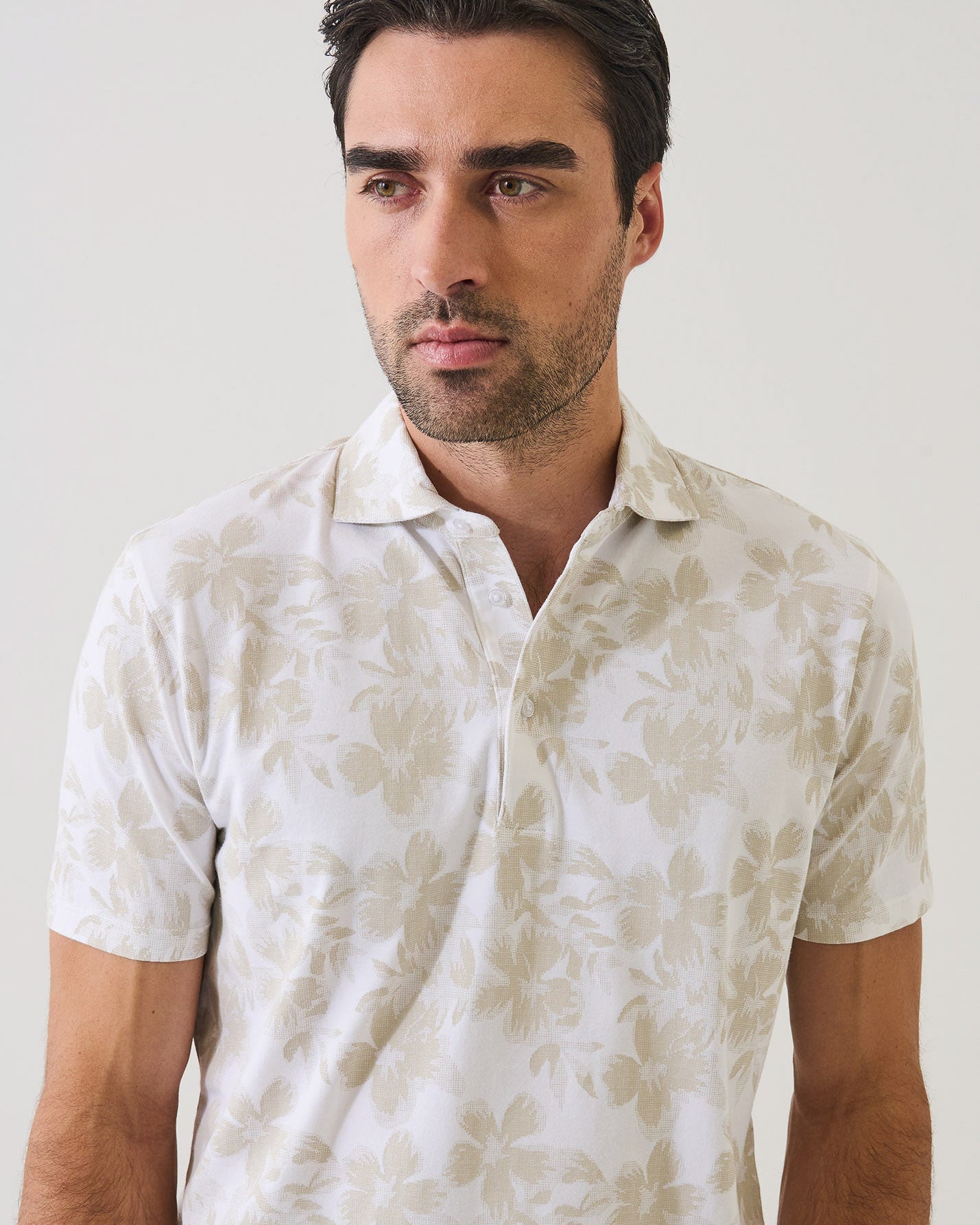 Tropical Print Polo