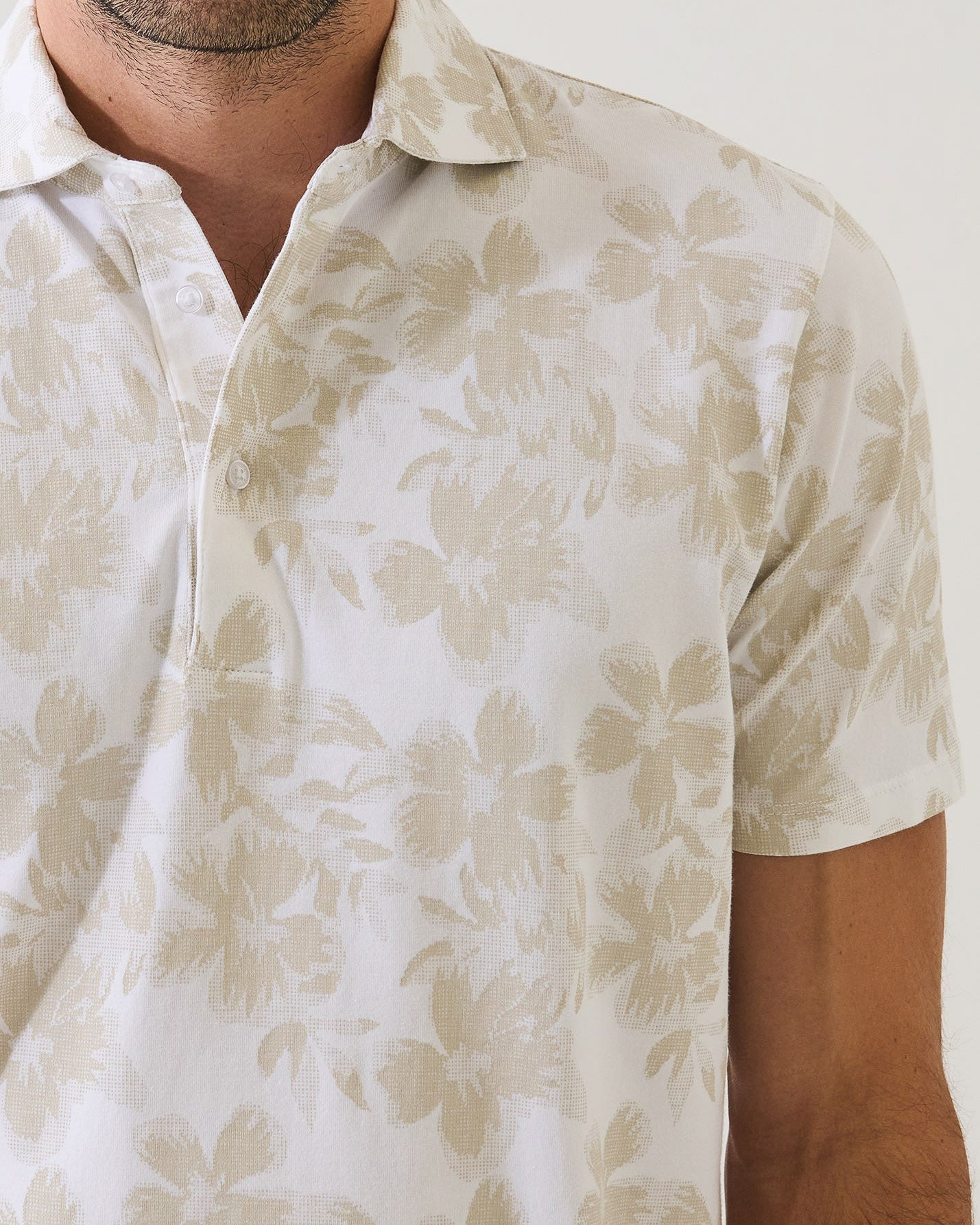 Tropical Print Polo