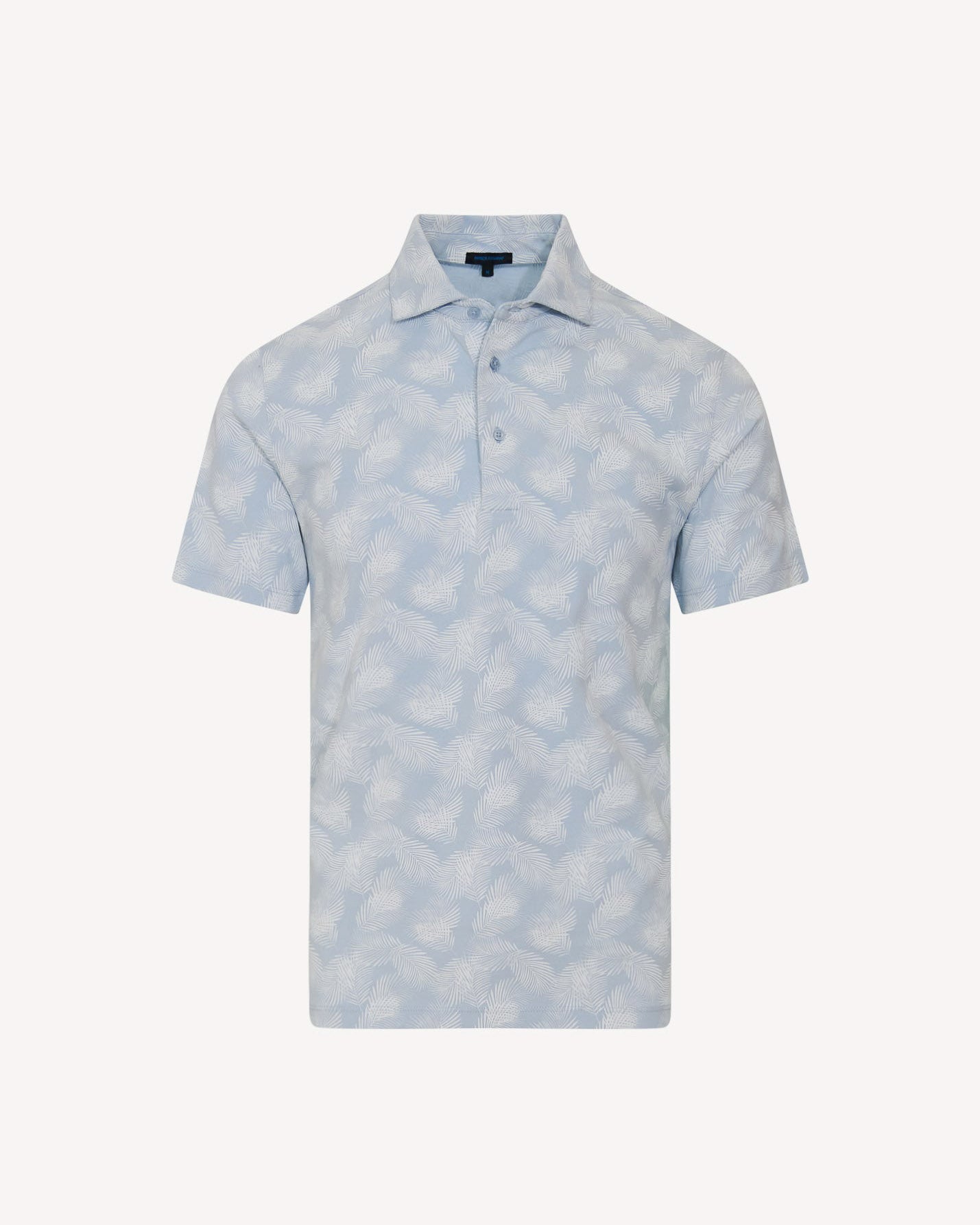 Tropical Leaf Print Polo
