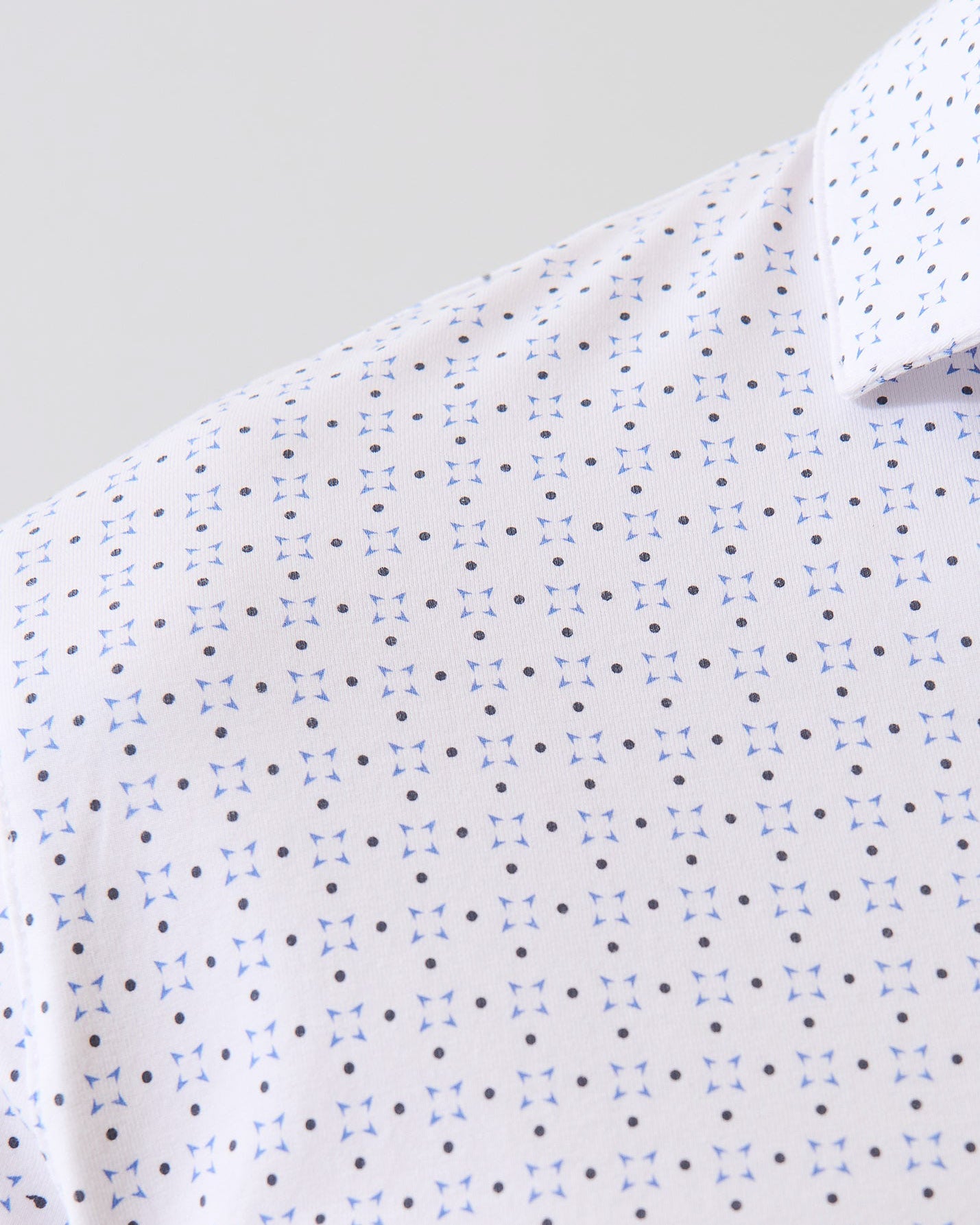 Micro Geometric Print Polo
