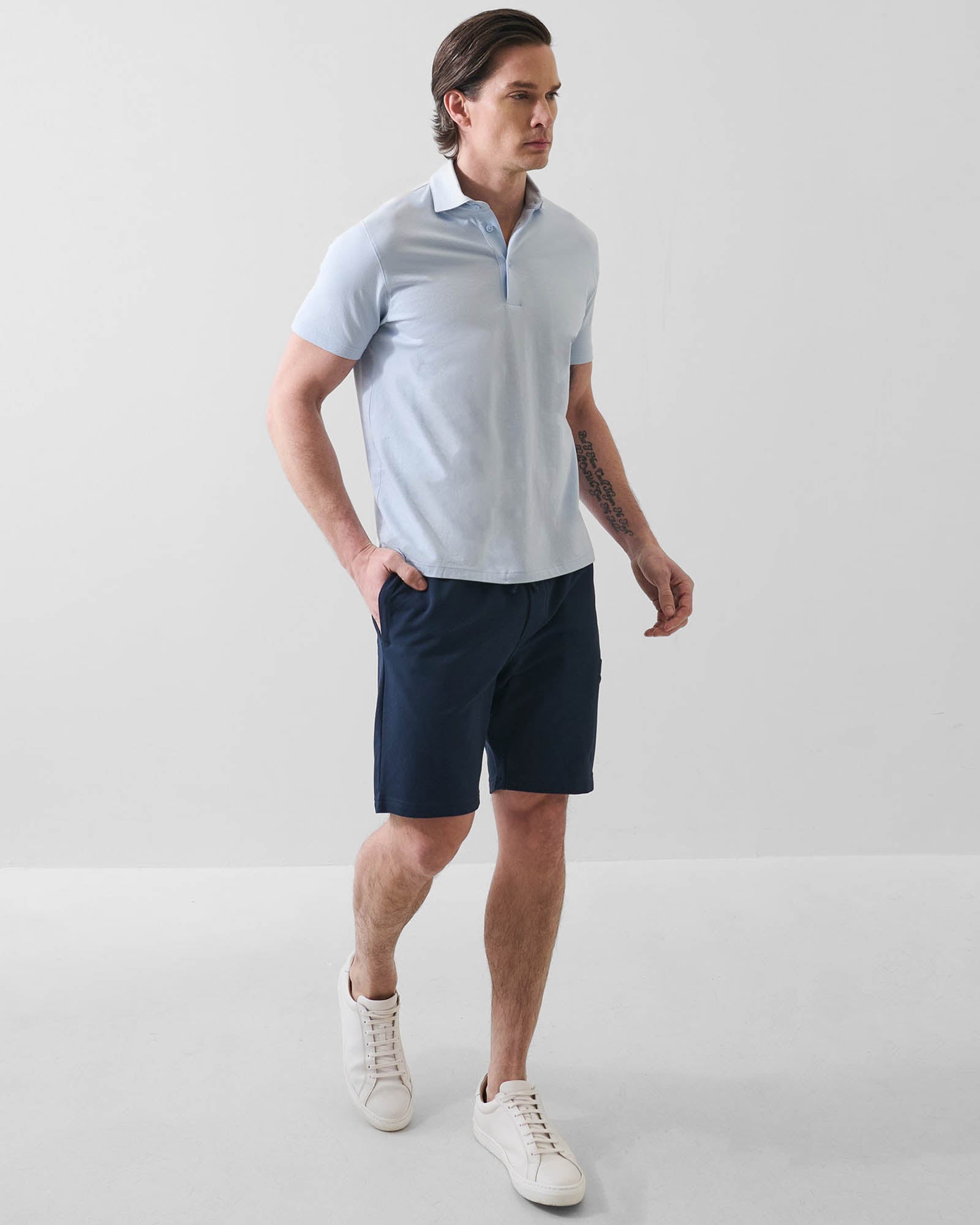French Terry Cargo Pocket Drawstring Short
