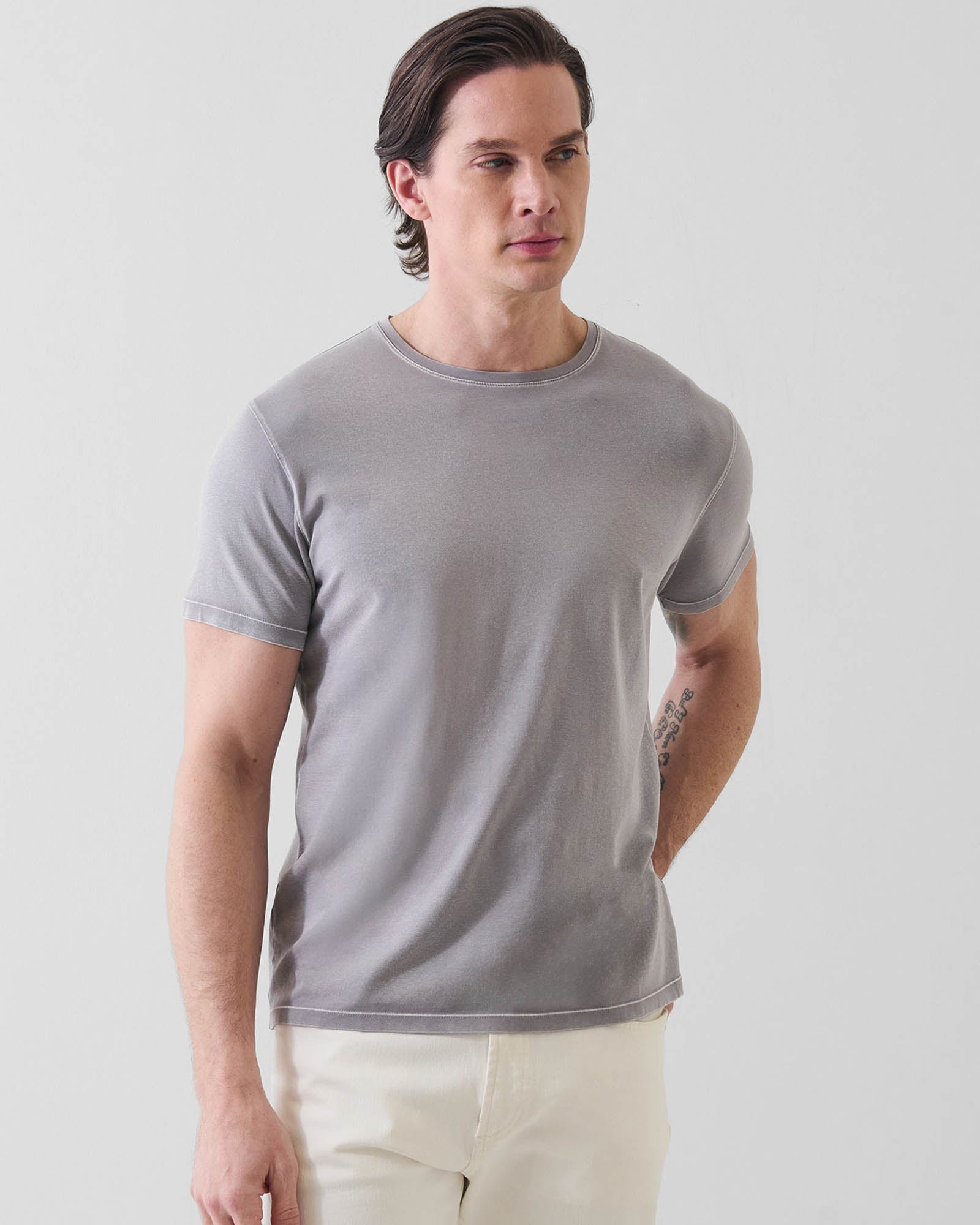 Pima Cotton Stretch Vintage Wash T-Shirt