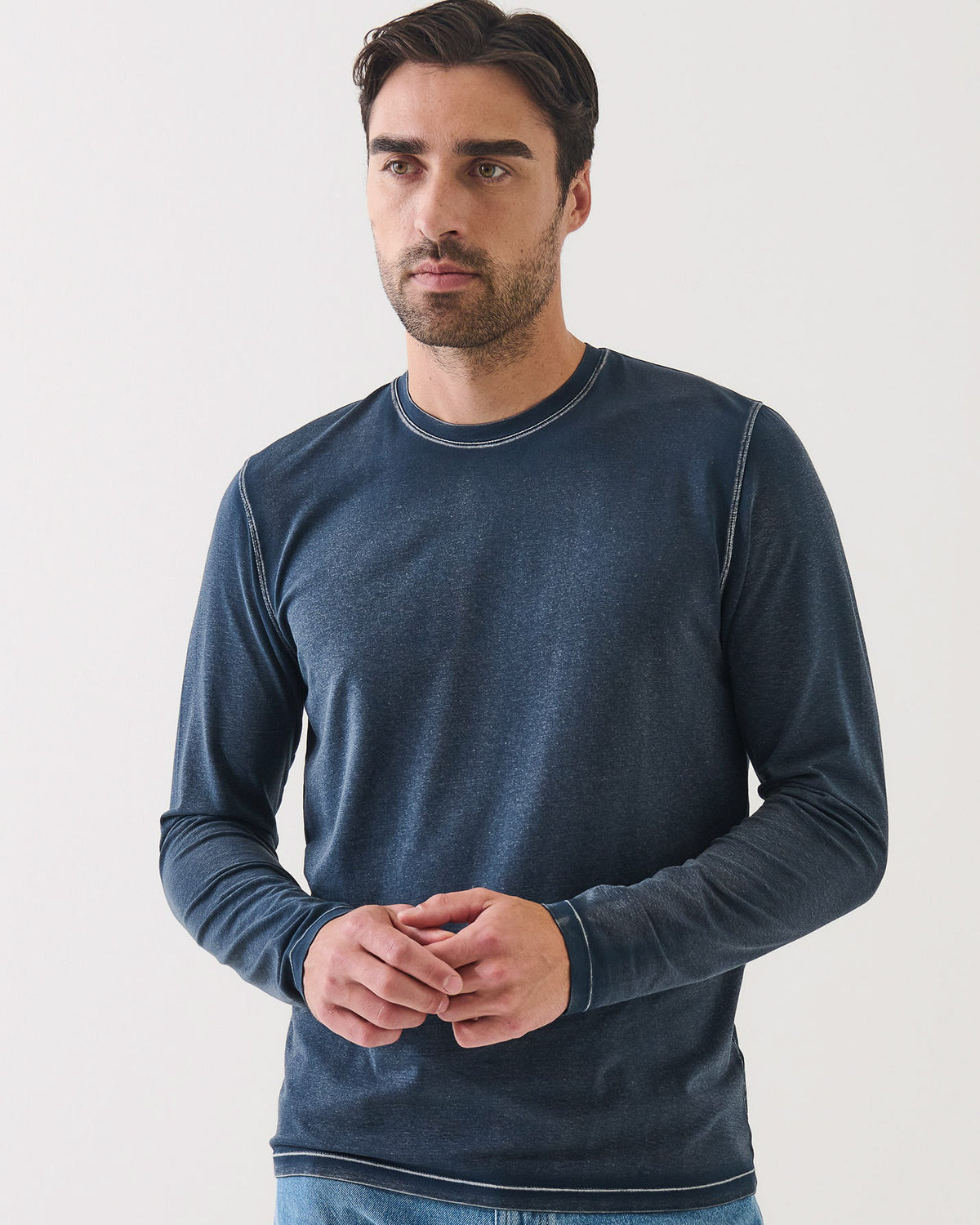 Long Sleeve Vintage Crew Sweater