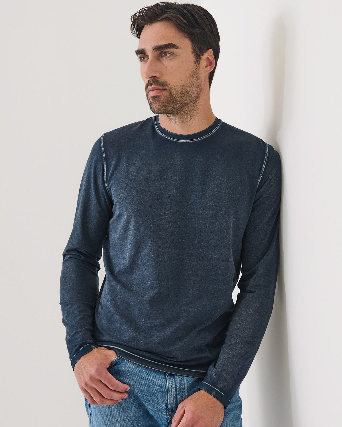 Long Sleeve Vintage Crew Sweater