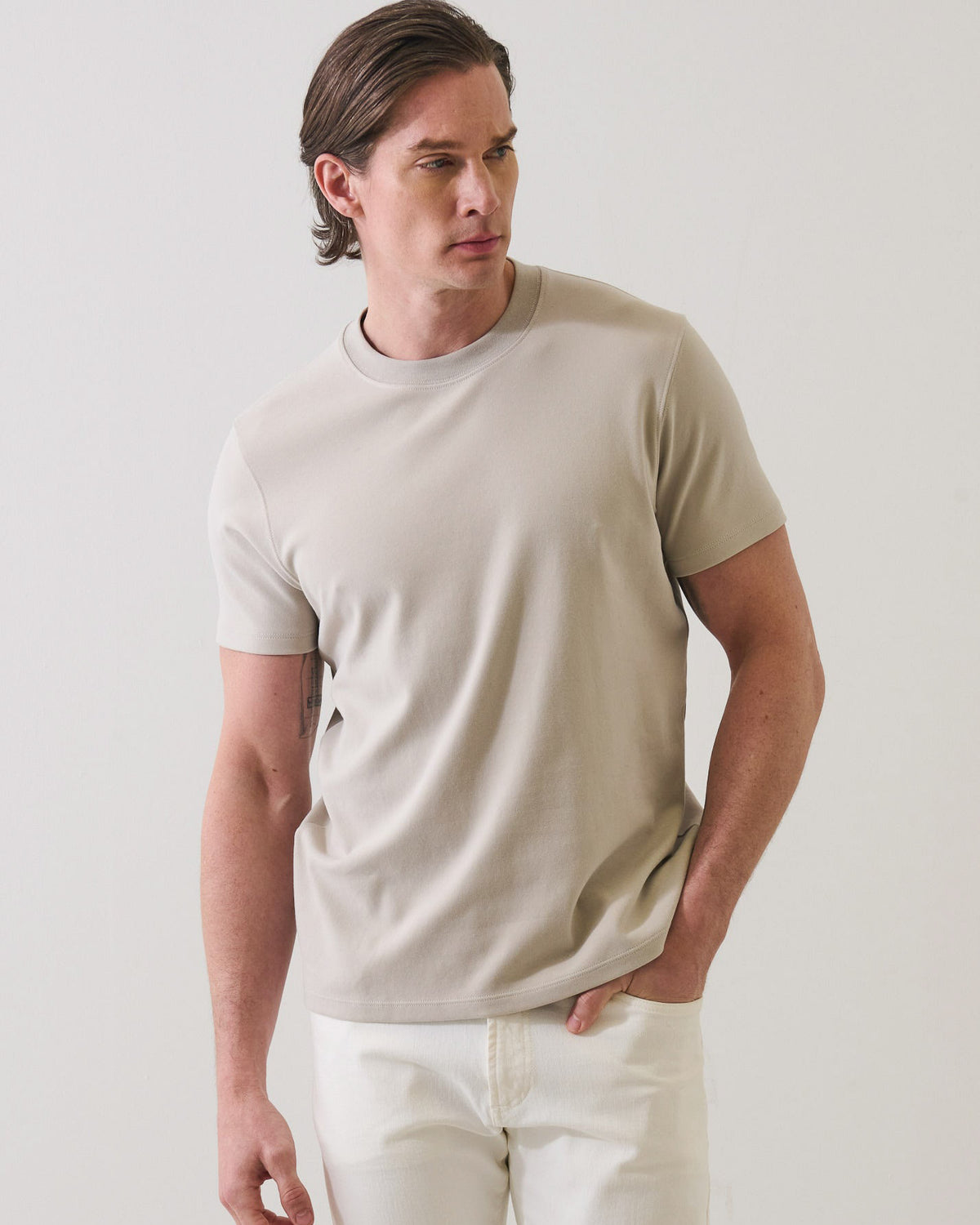 Short Sleeve Pima Stretch Crew