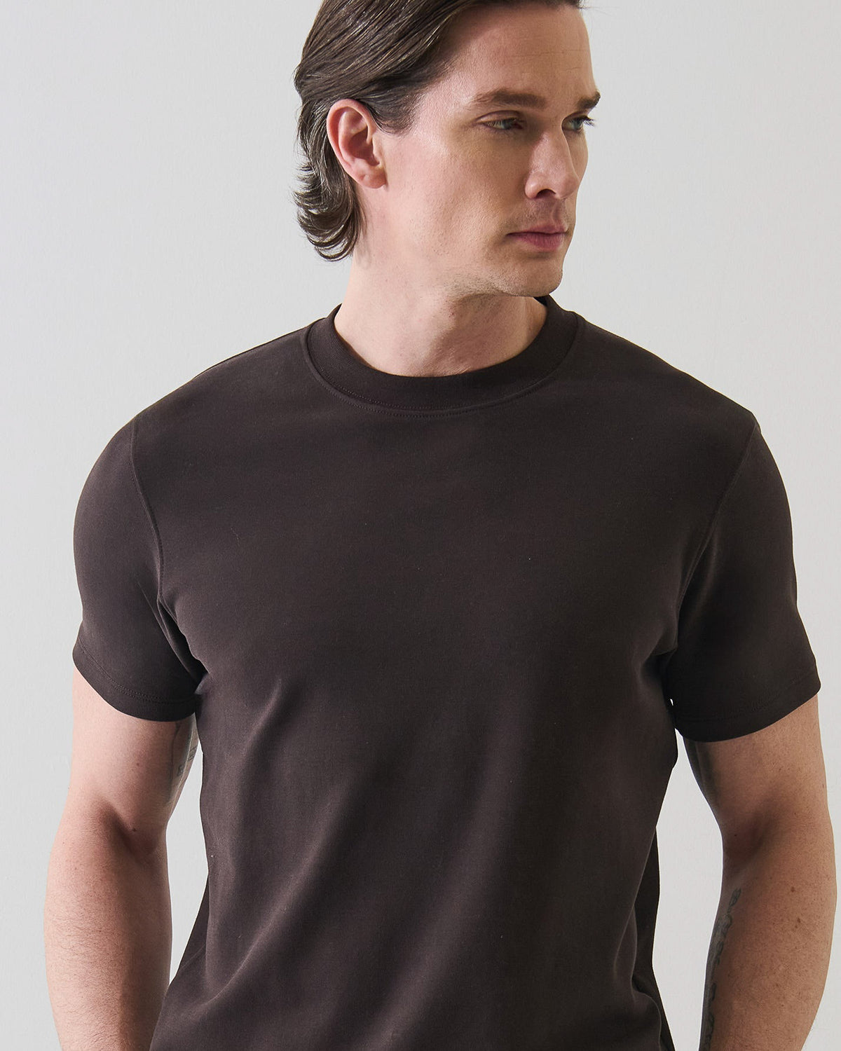Short Sleeve Pima Stretch Crew
