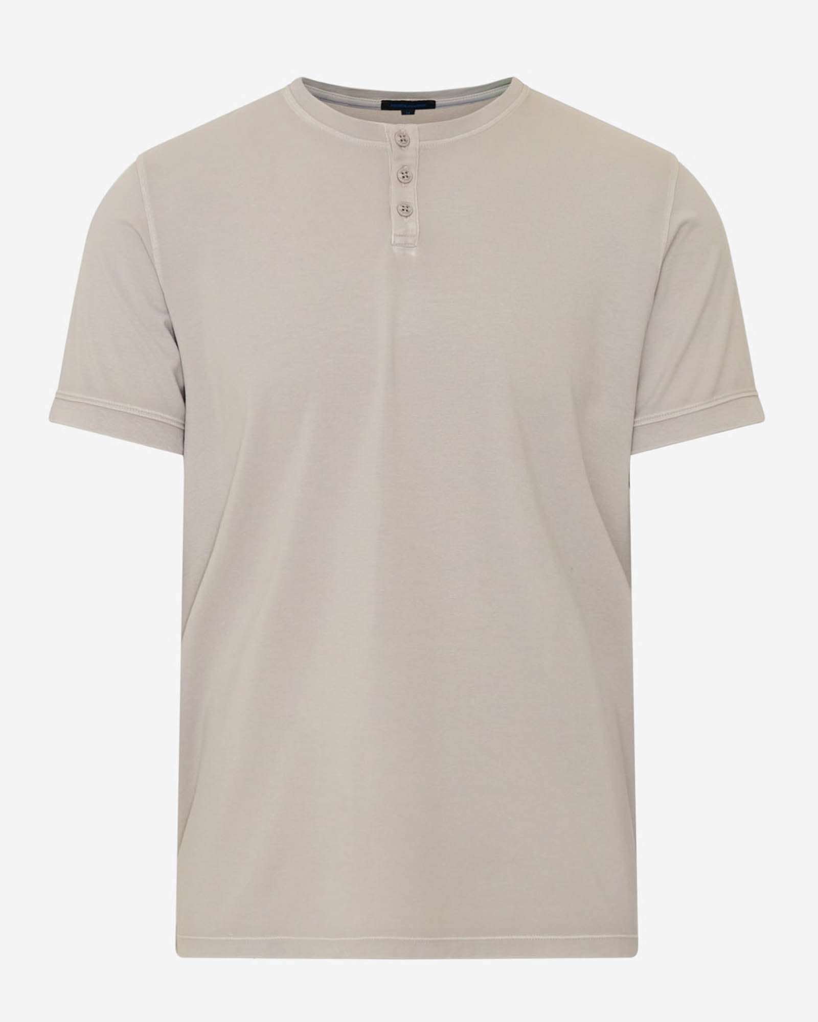 Pima Cotton Stretch Vintage Wash Henley T-Shirt