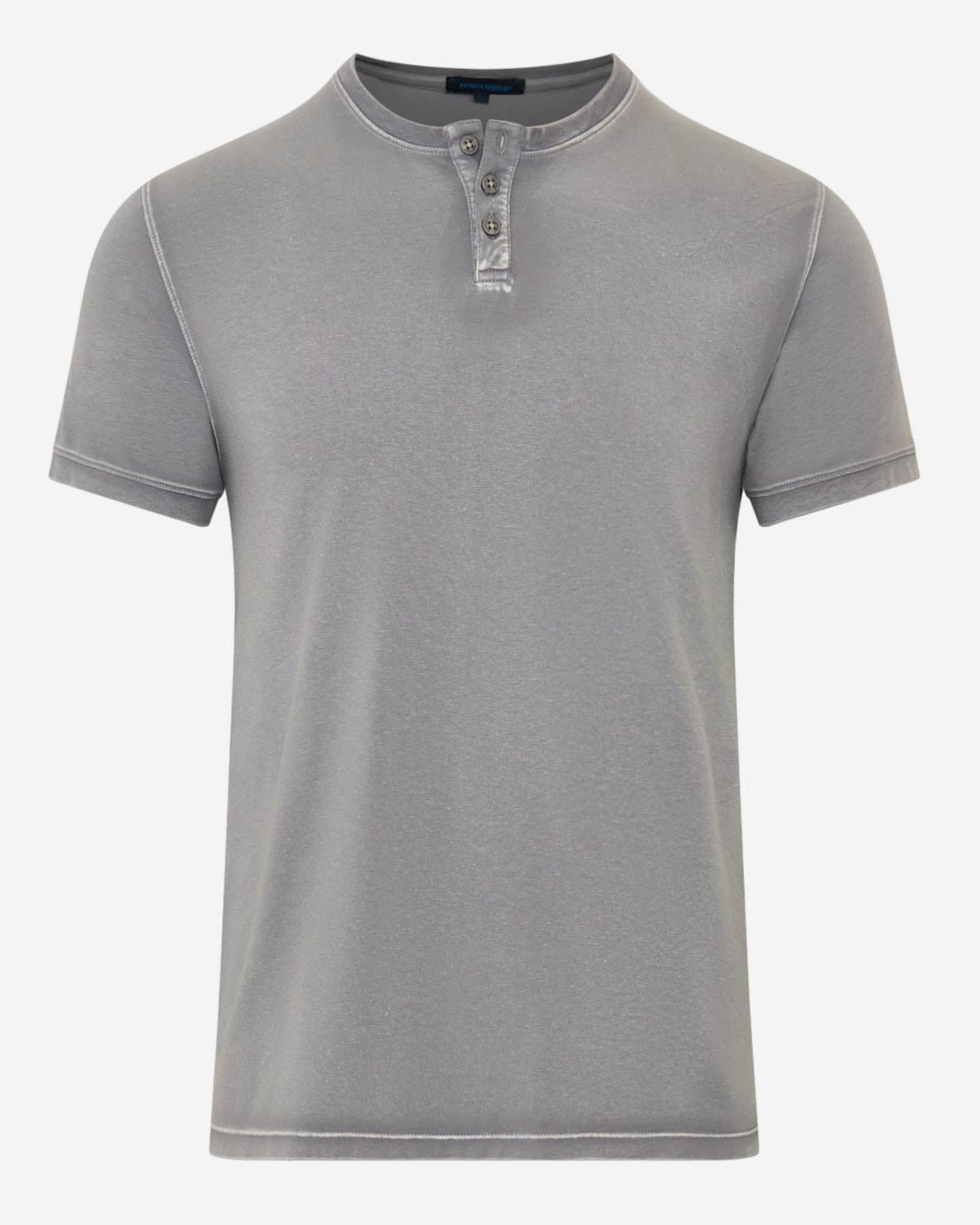 Pima Cotton Stretch Vintage Wash Henley T-Shirt