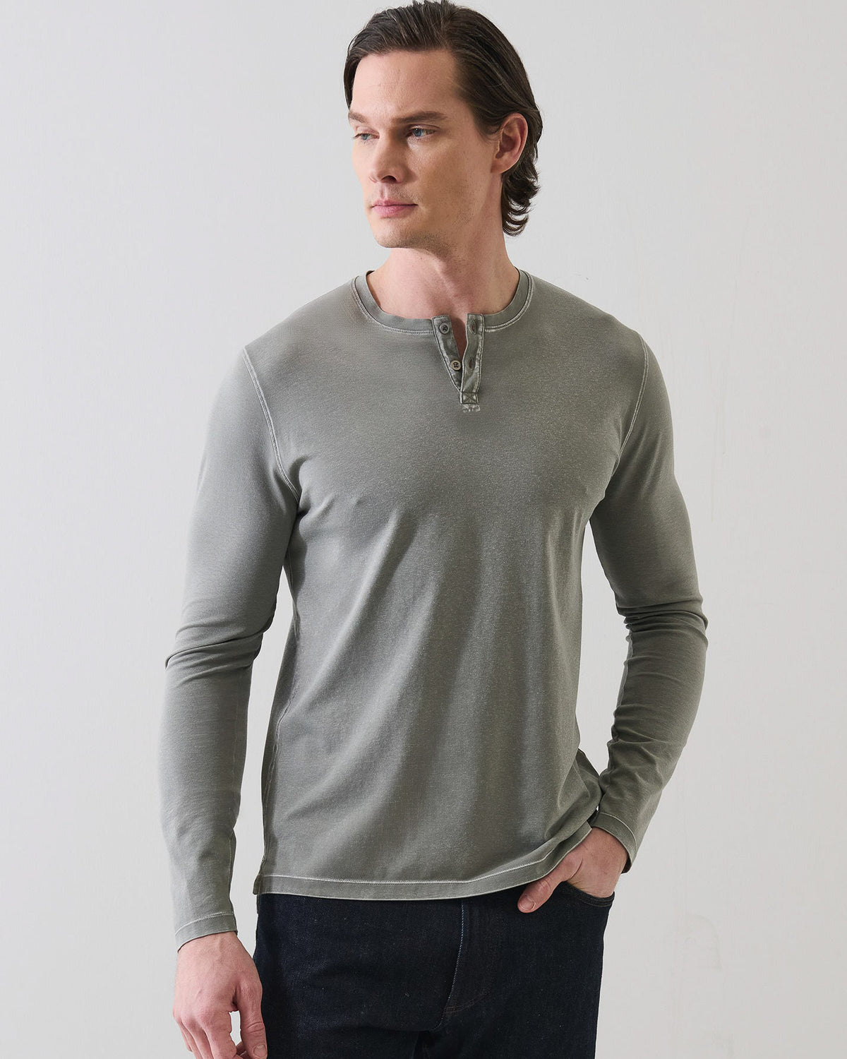 Long Sleeve Vintage Henley