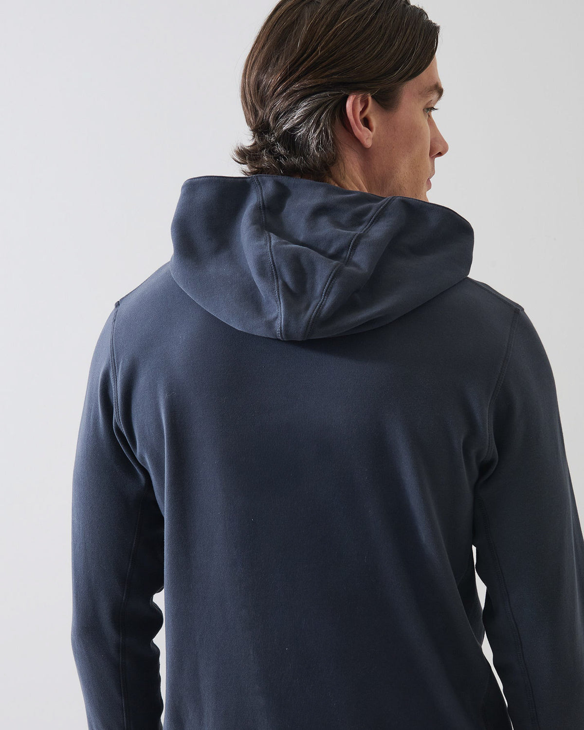 Brushed Pima Cotton Stretch Hoodie