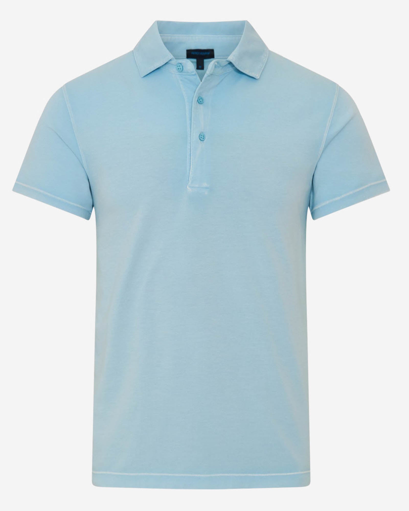 Pima Cotton Stretch Vintage Wash Short Sleeve Polo