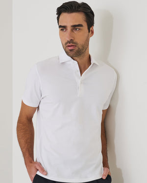 Organic Pima High Neck Crew Tee