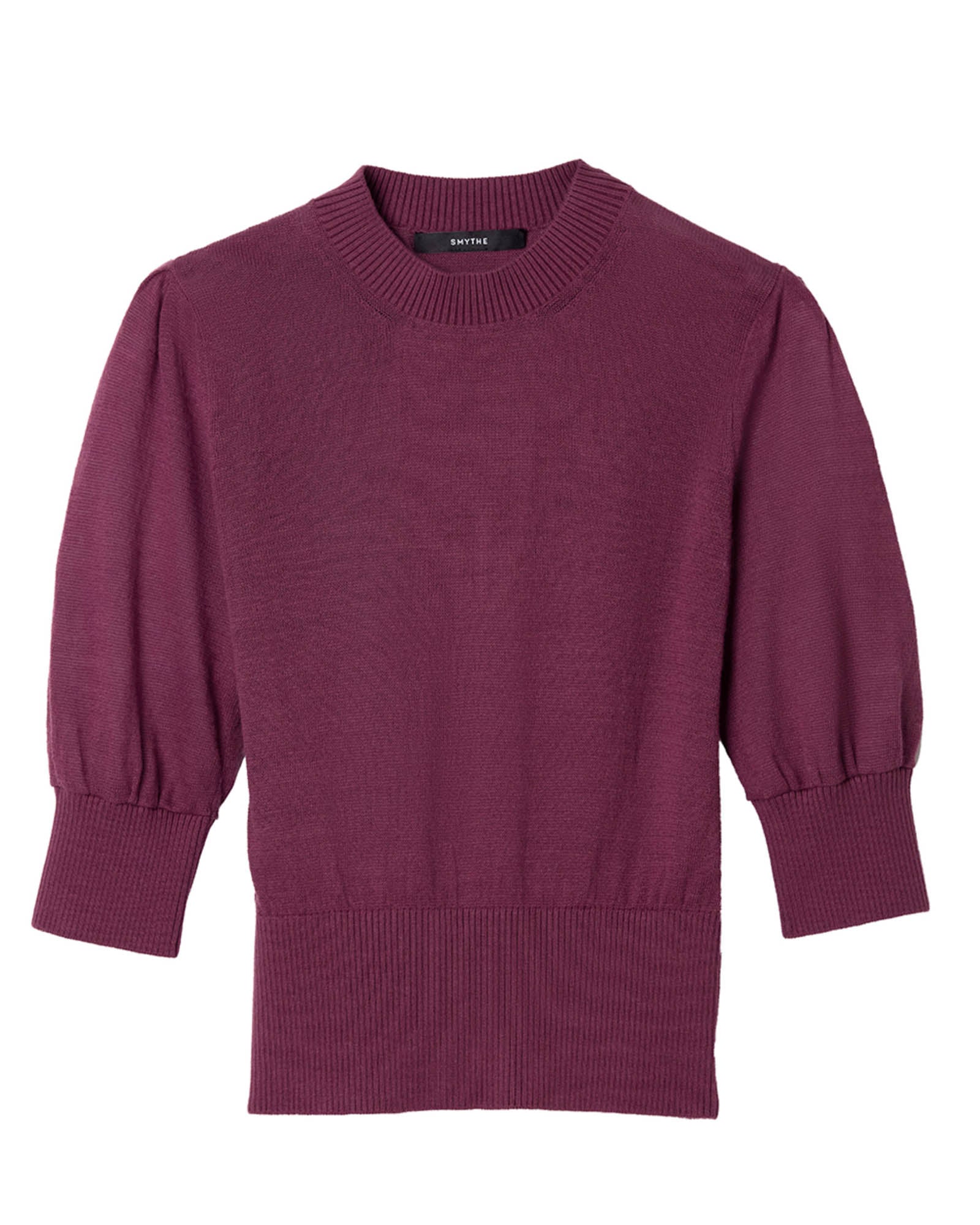 Crop Pouf Sleeve Sweater