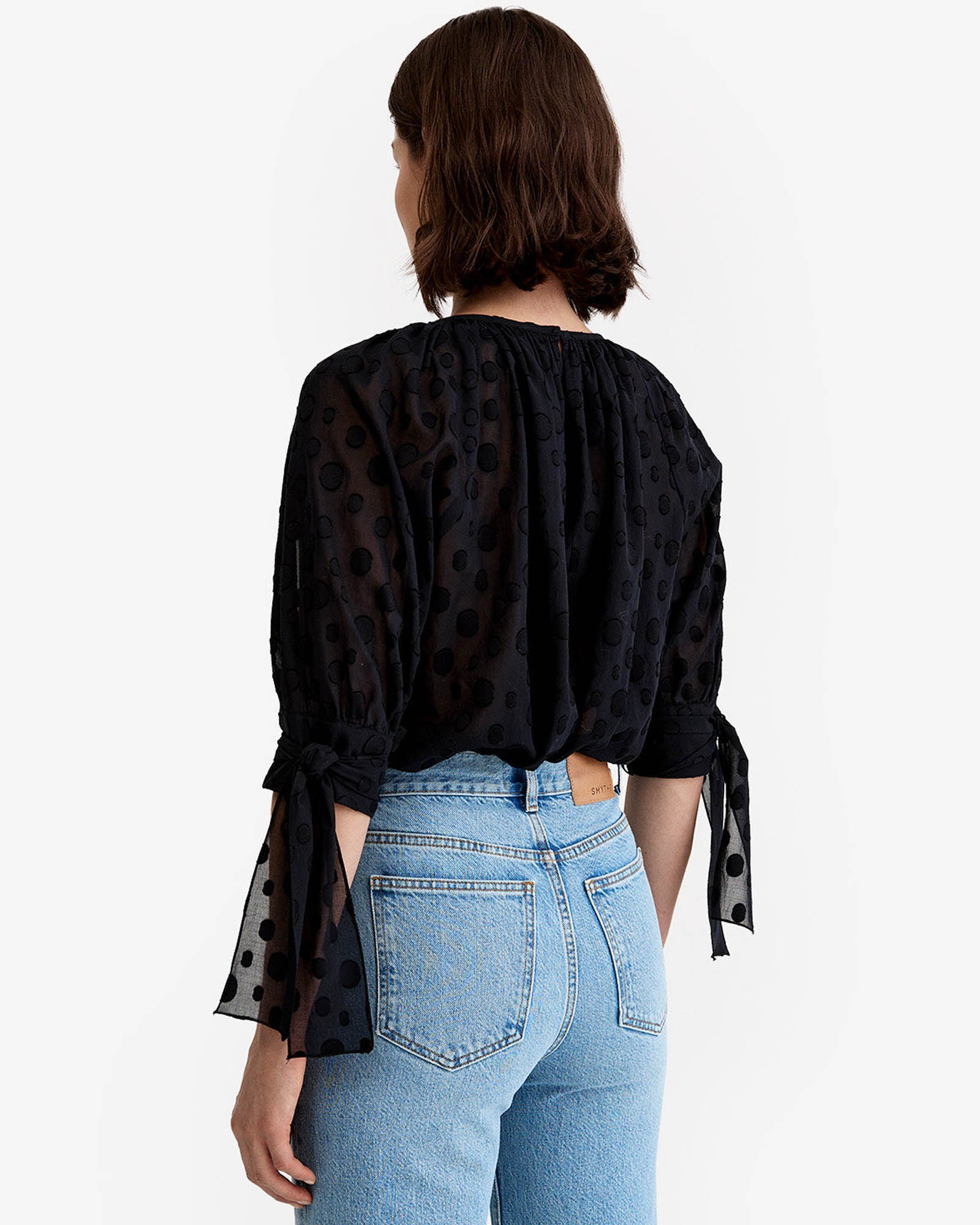 Tie Sleeve Blouse